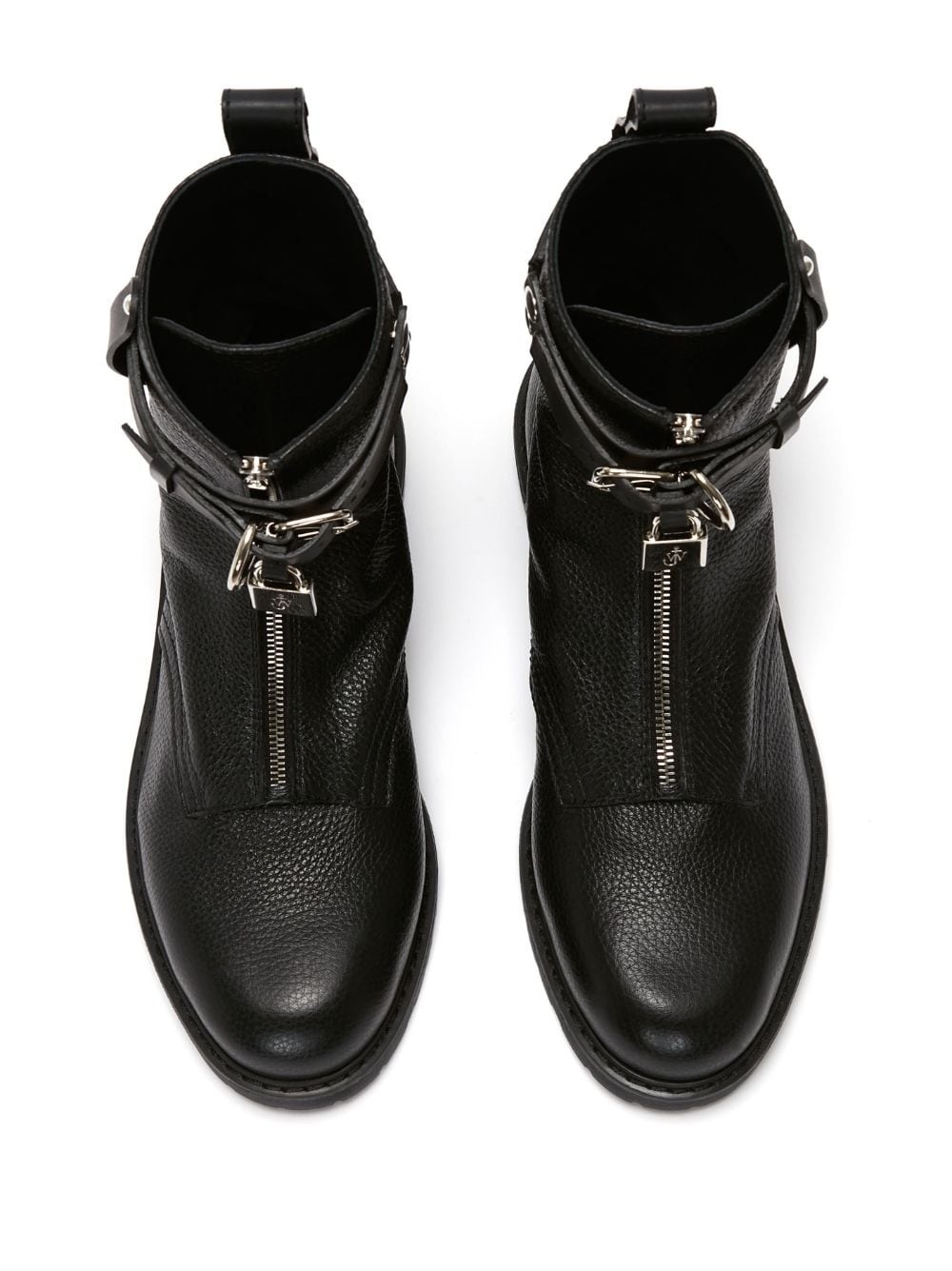 padlock combat boots - 4