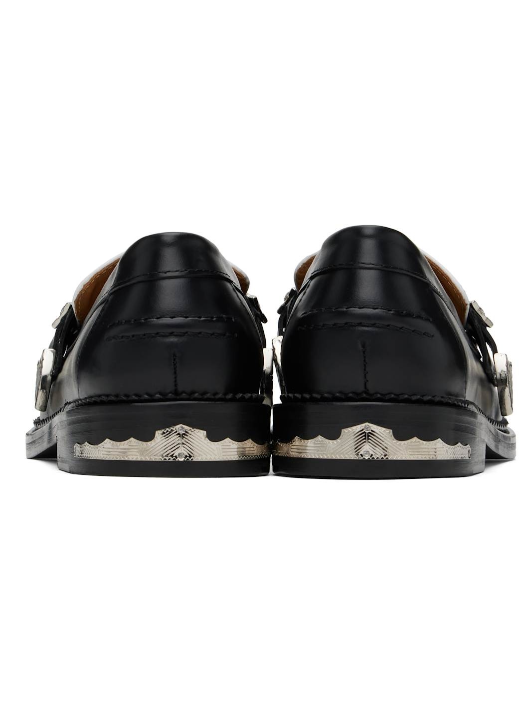SSENSE Exclusive Black & White Loafers - 2