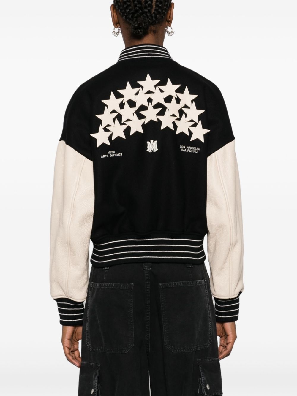 Stars colour-block bomber jacket - 4