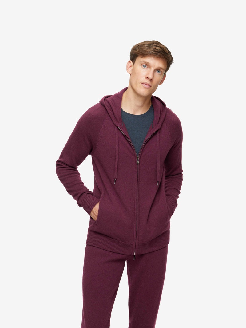 Men's Hoodie Finley Cashmere Bordeaux - 2