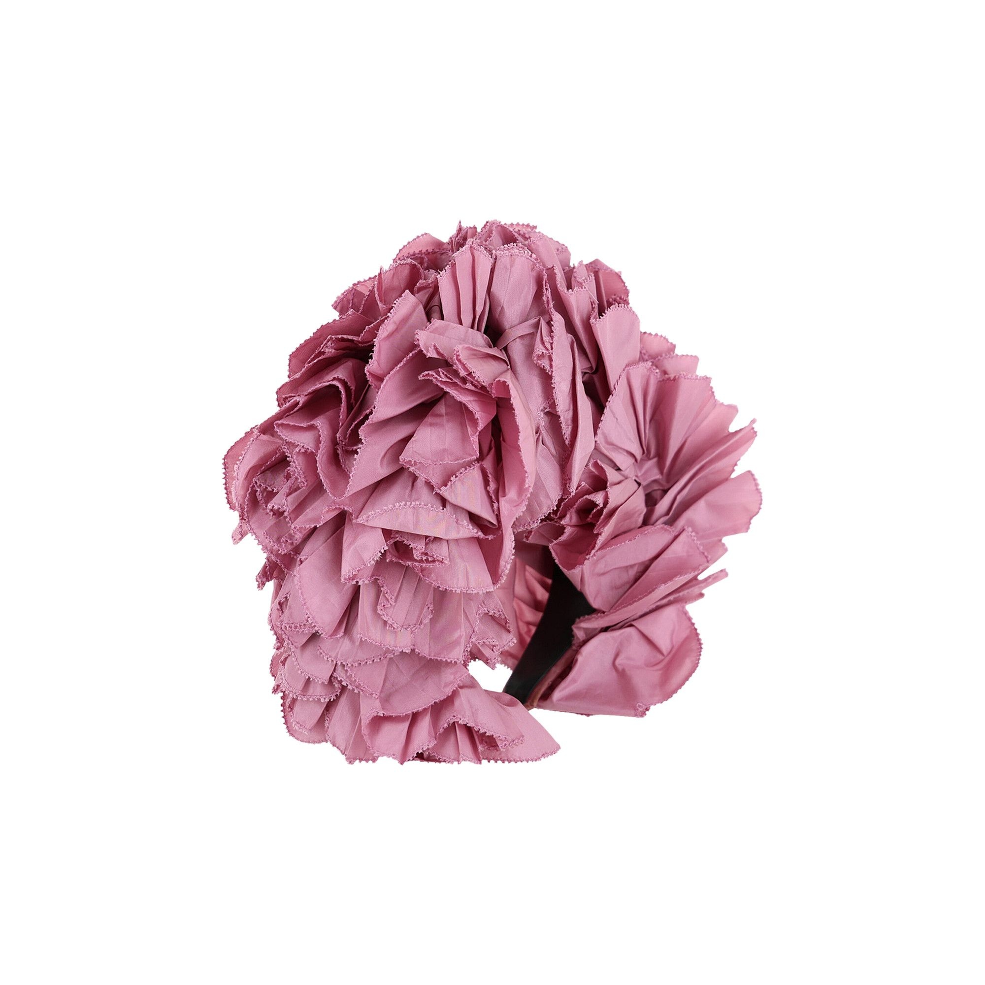 Gucci Ruffle Silk Headband 'Blush' - 2