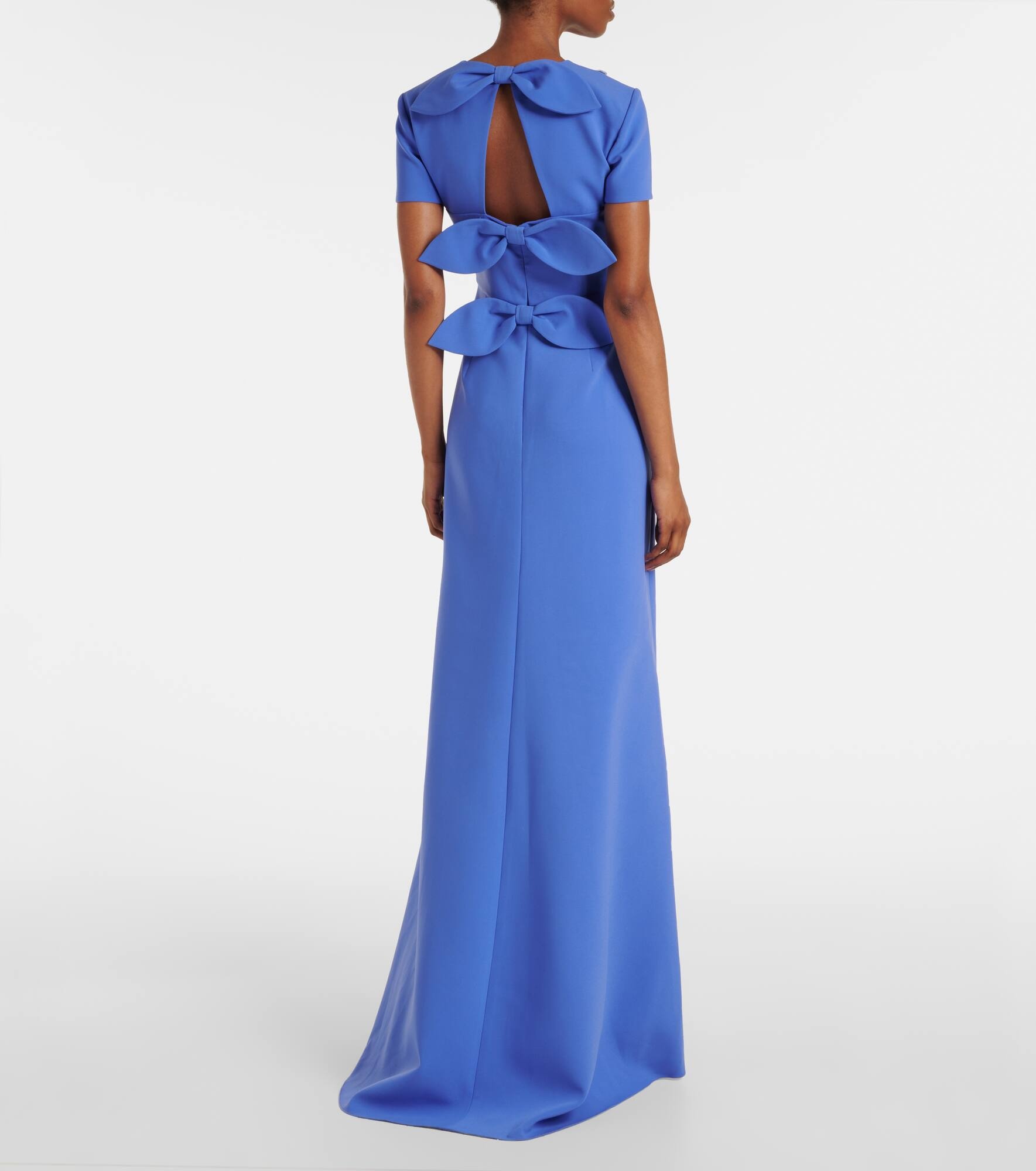 Embroidered crêpe gown - 3