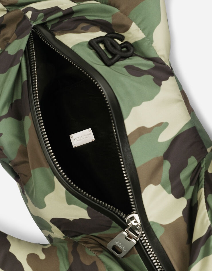 Printed nylon shoulder bag - 5
