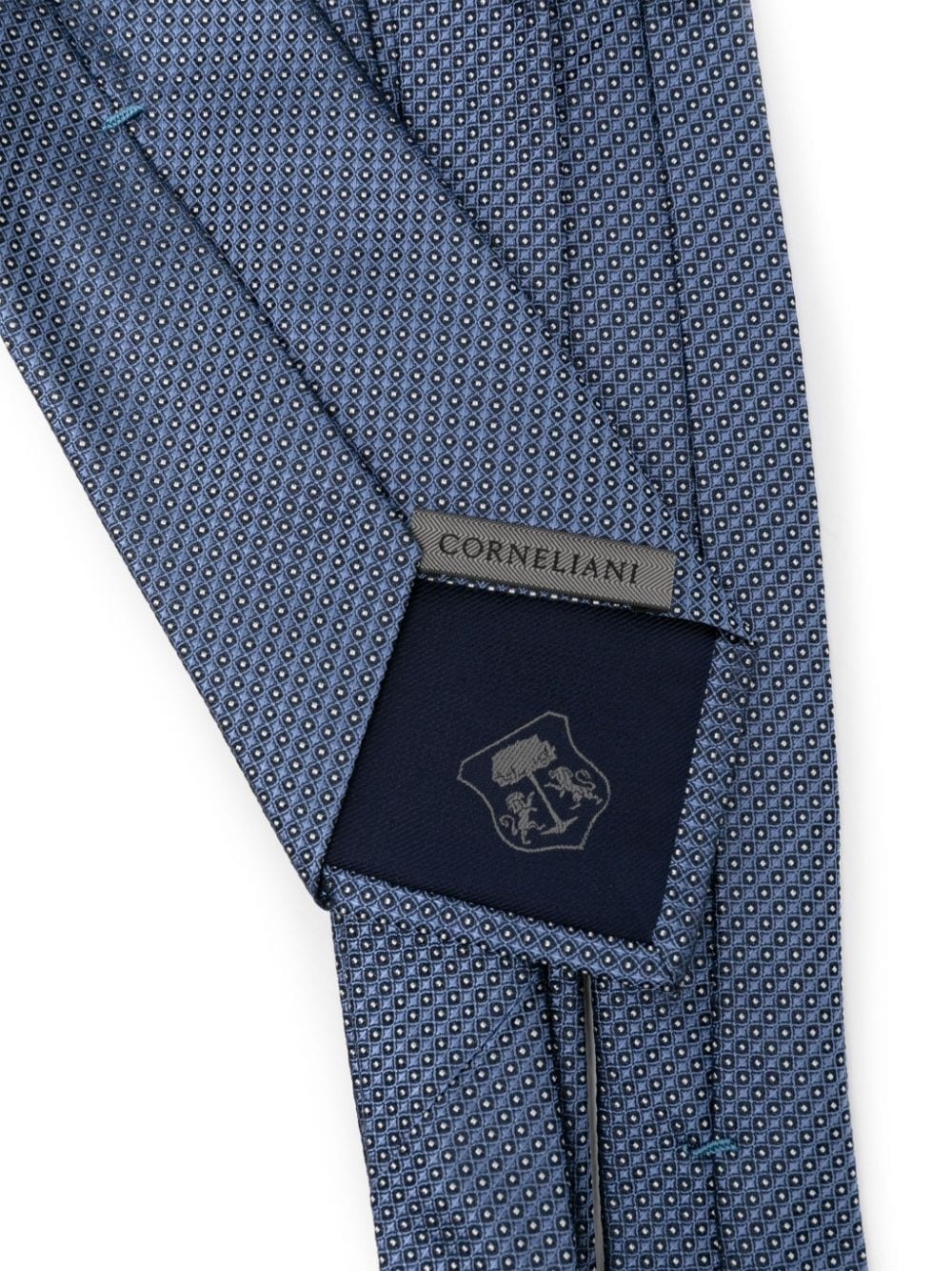 patterned-jacquard silk tie - 2