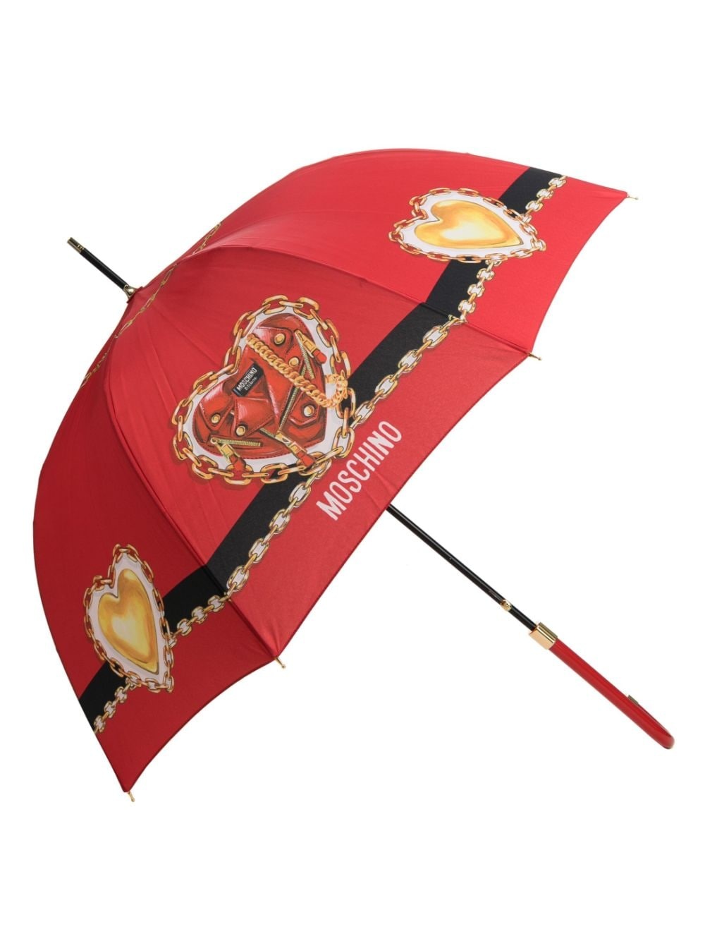 heart-print umbrella - 3