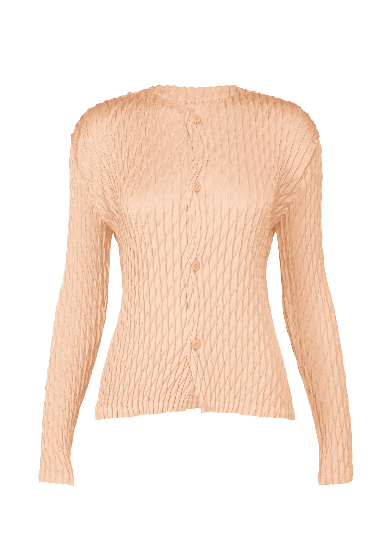 DIFFUSED PLEATS CARDIGAN - 1