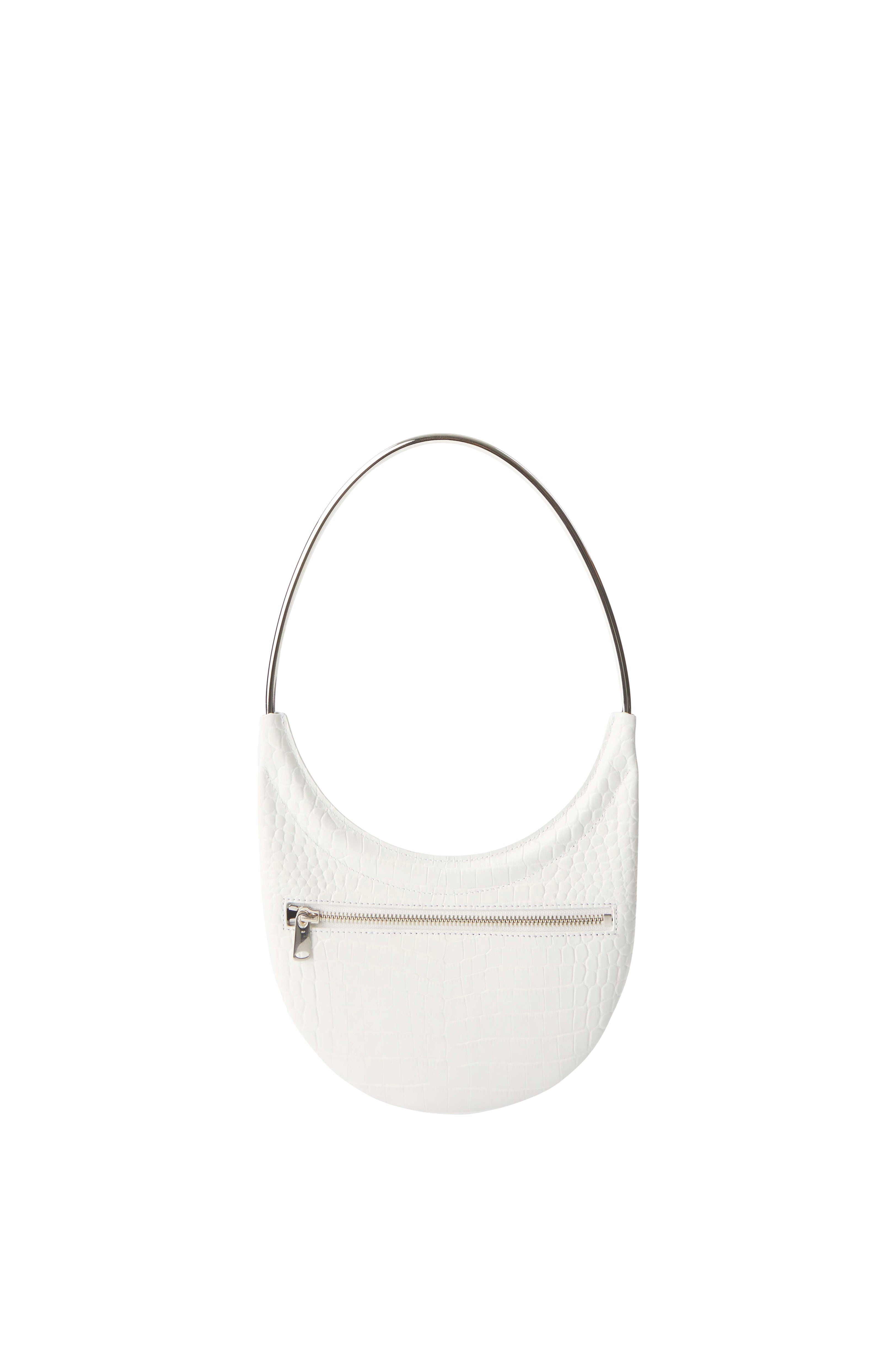 Croc-Effect Ring Swipe Bag - 6