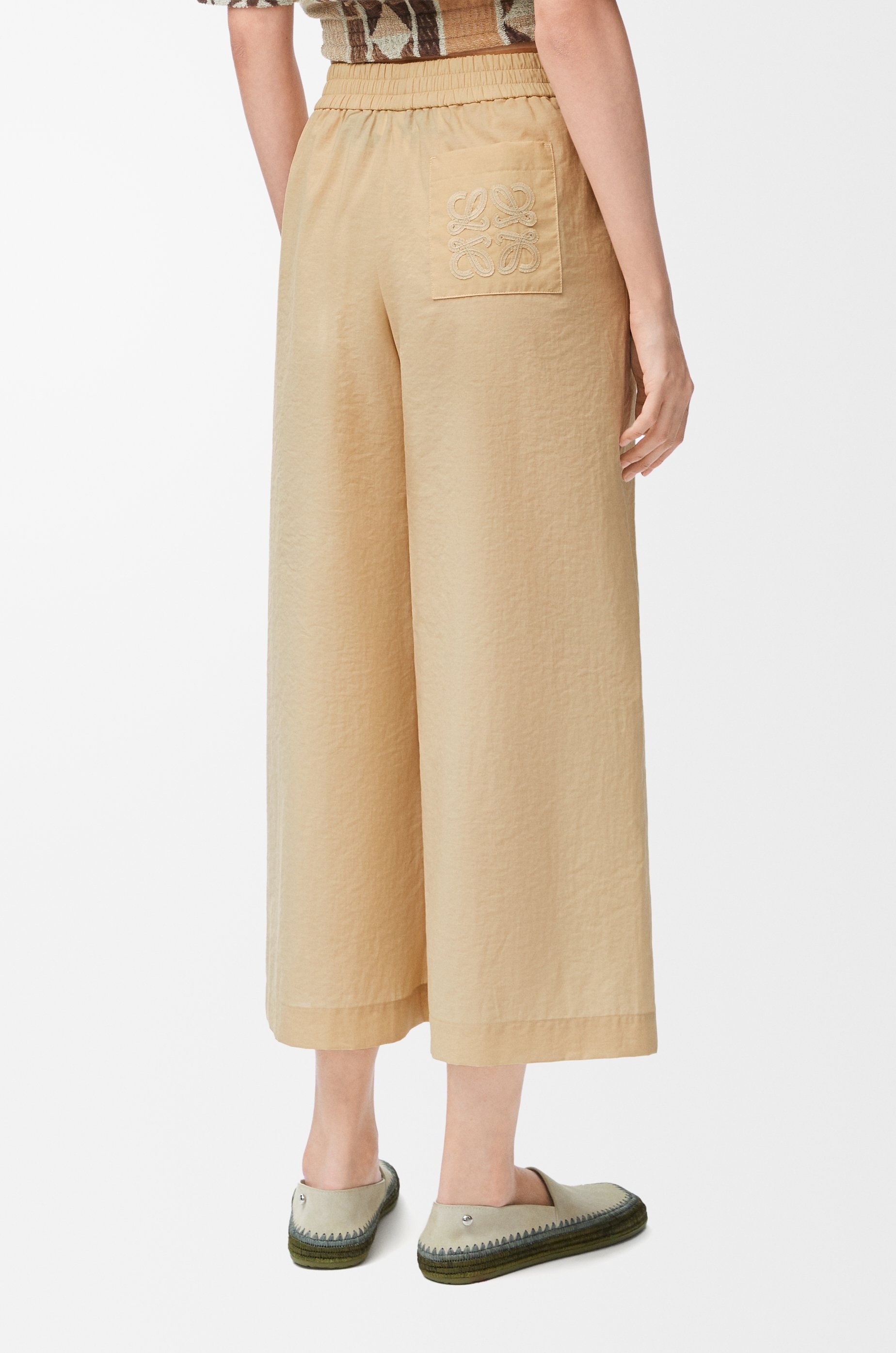 Cropped trousers in cotton blend - 4