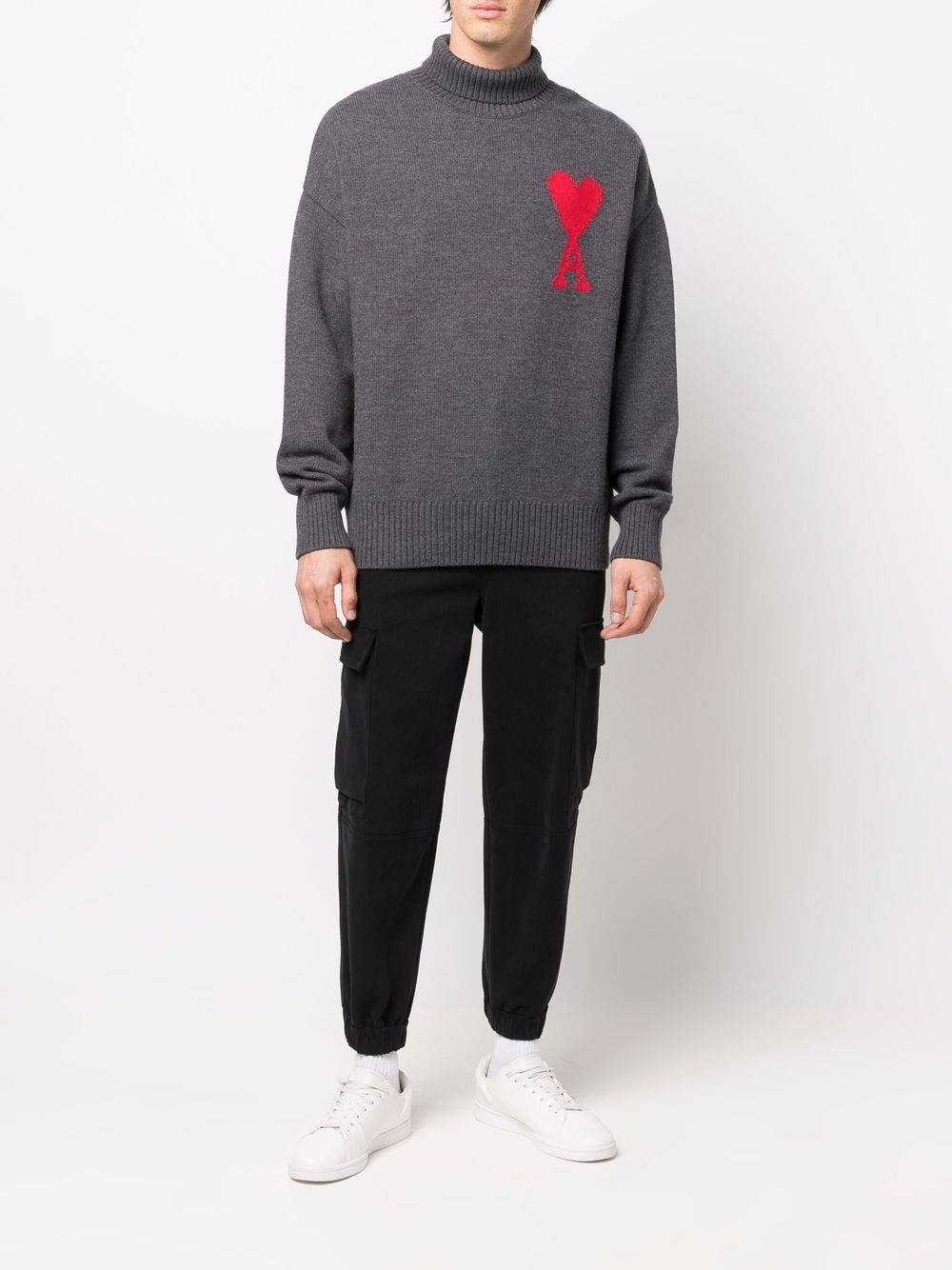 Ami de Coeur roll-neck jumper - 3