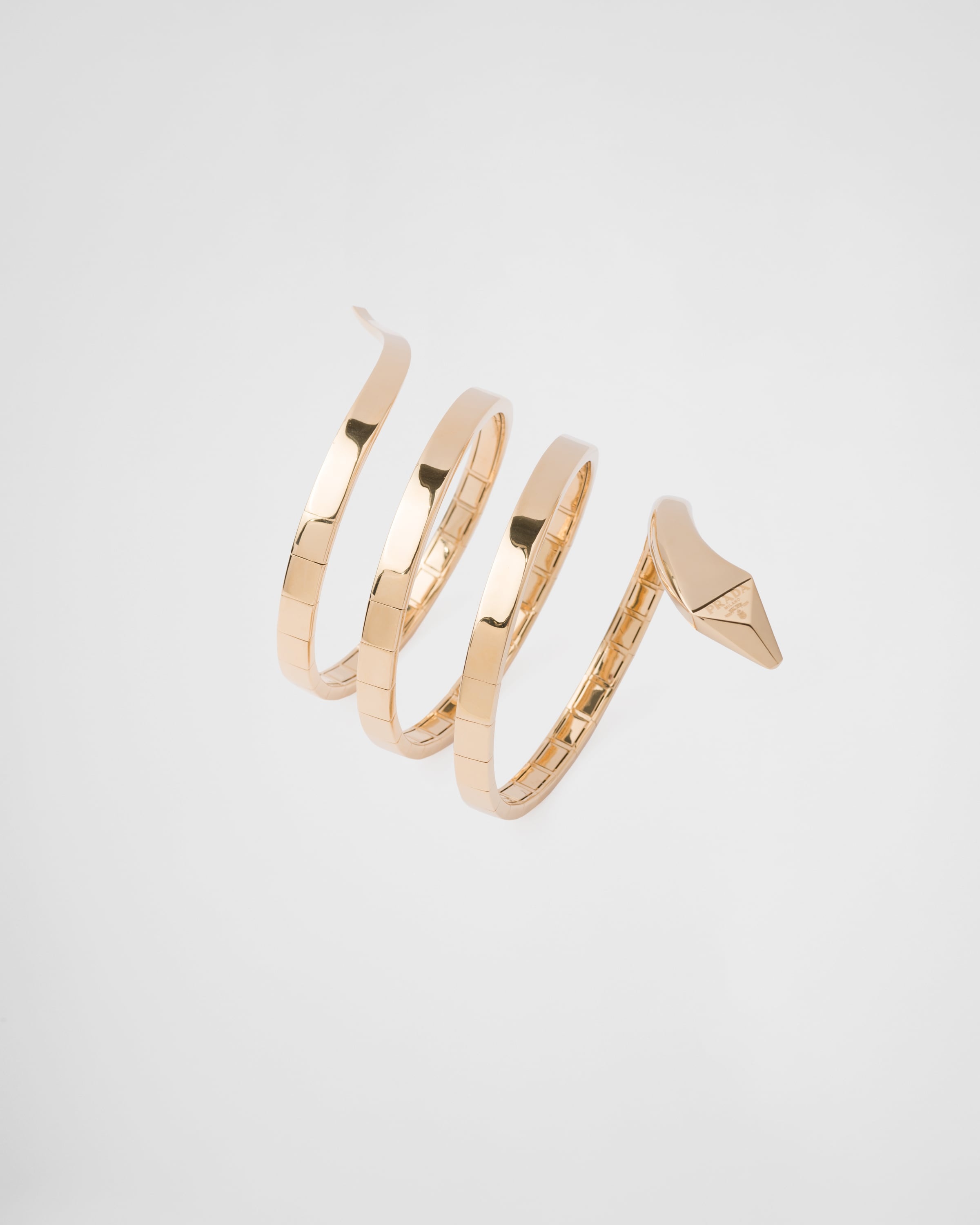 Eternal Gold multi-coil snake bracelet in yellow gold - 1