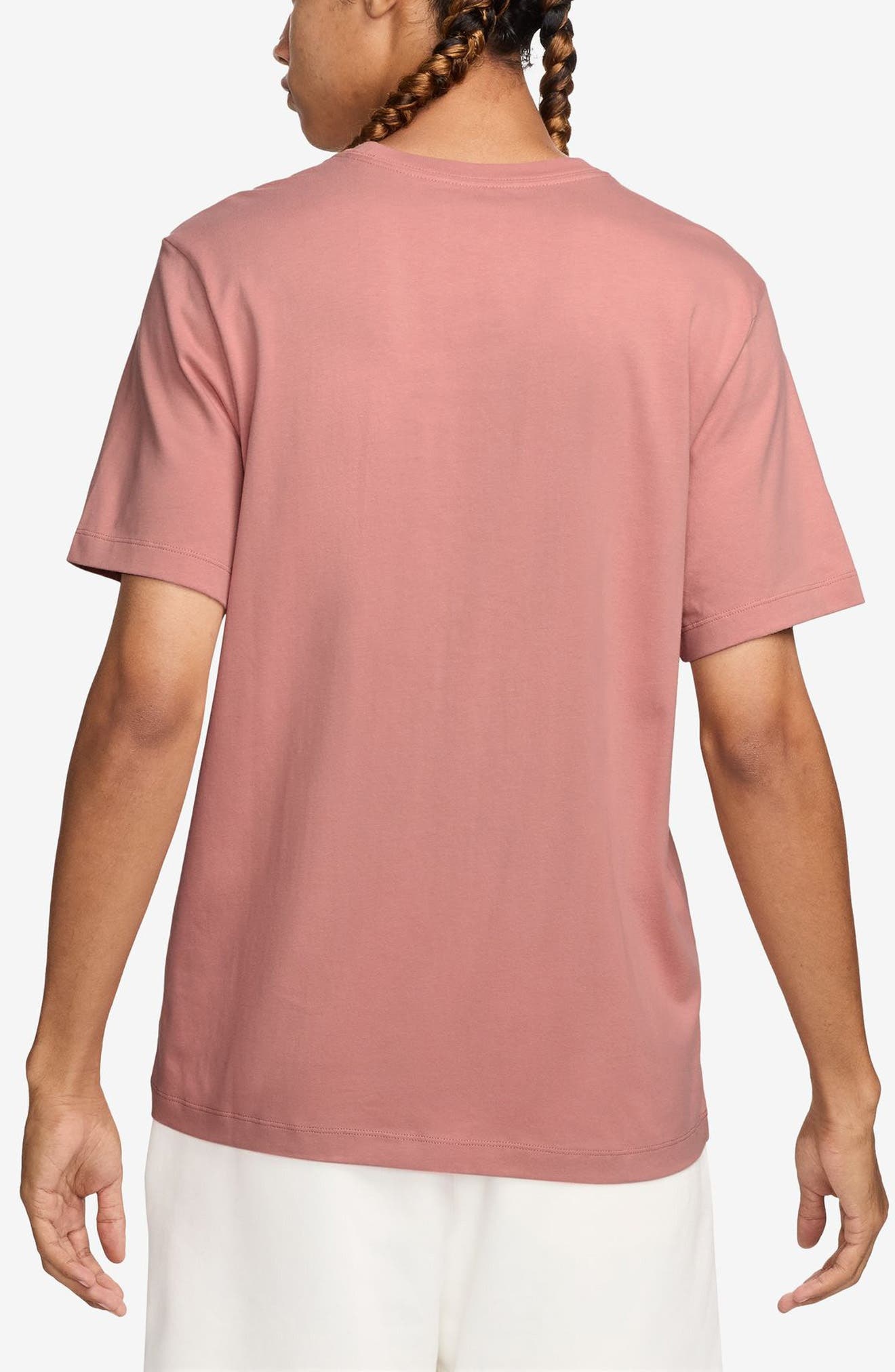 Jordan Jumpman Embroidered T-Shirt in Rust Pink/Black at Nordstrom - 2