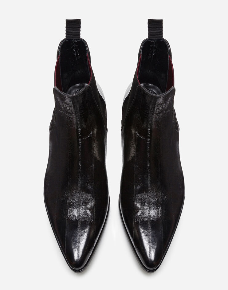 Eel skin chelsea boots - 4