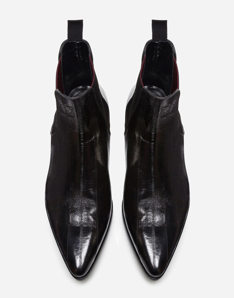 Eel skin chelsea boots 4