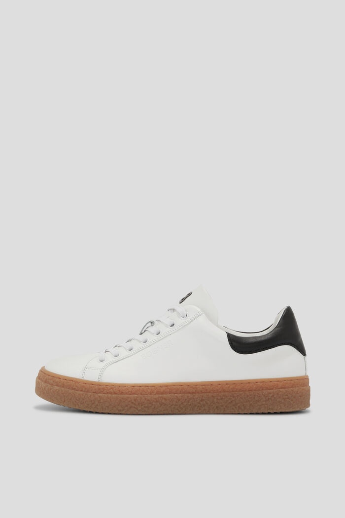Cleveland Sneakers in White/Brown - 1