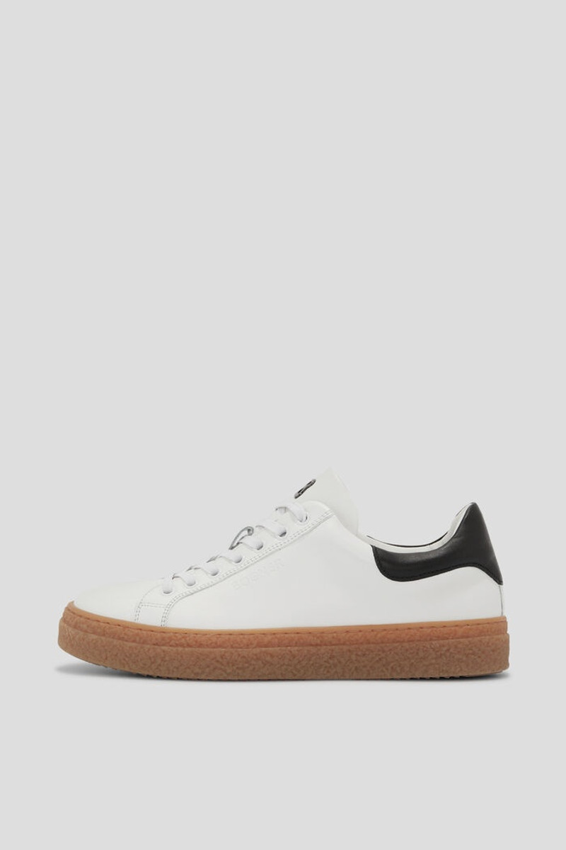 Cleveland Sneakers in White/Brown 1