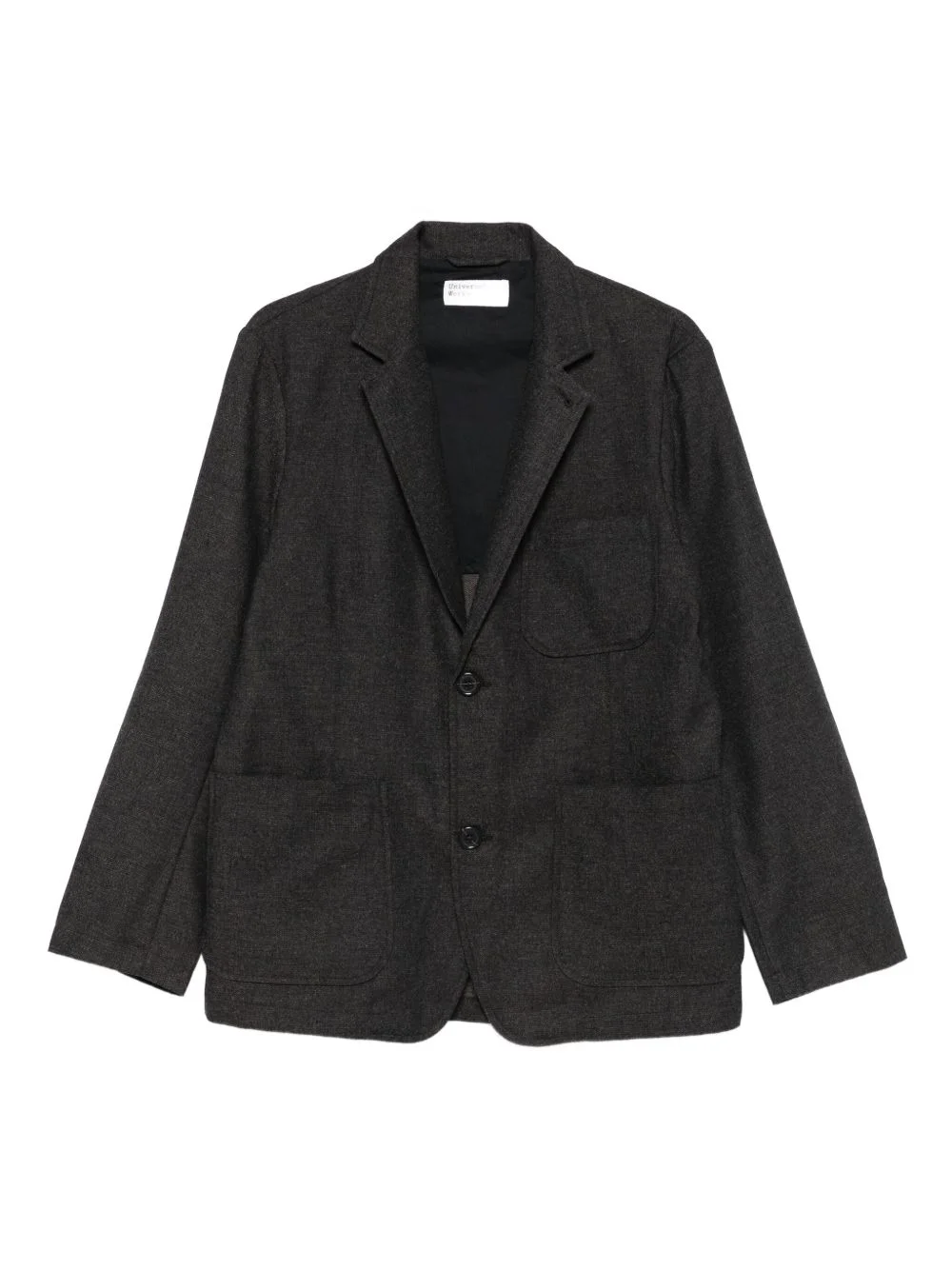 patch-pocket single-breasted blazer - 1