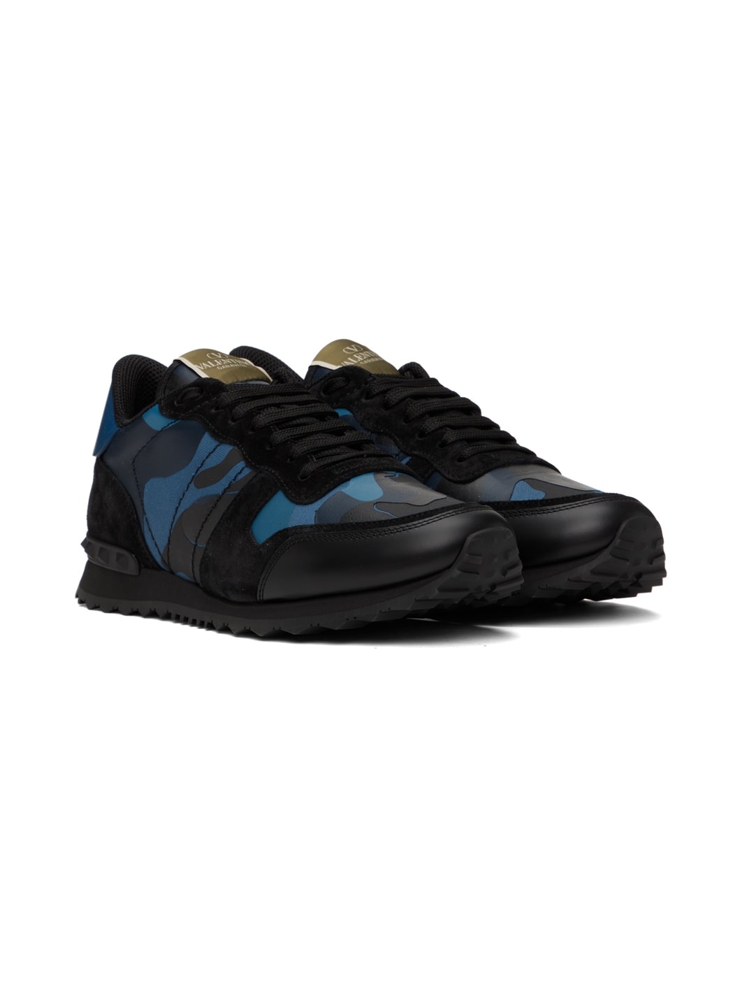Black & Blue Rockrunner Sneakers - 4