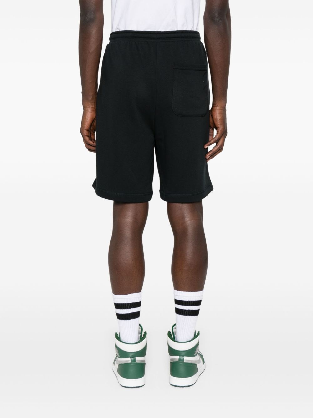 logo-print track shorts - 4