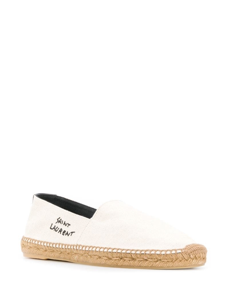 embroidered logo espadrilles - 2