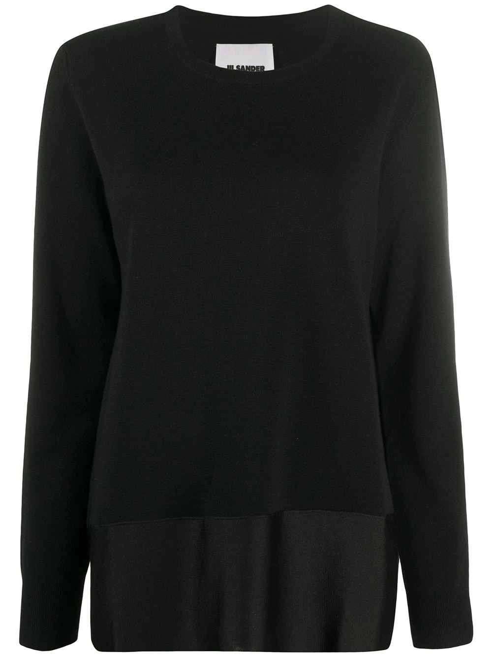 contrast-hem jumper - 1