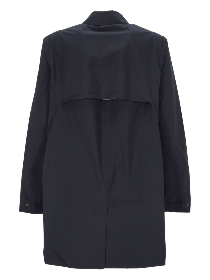 logo-patch trench coat 3