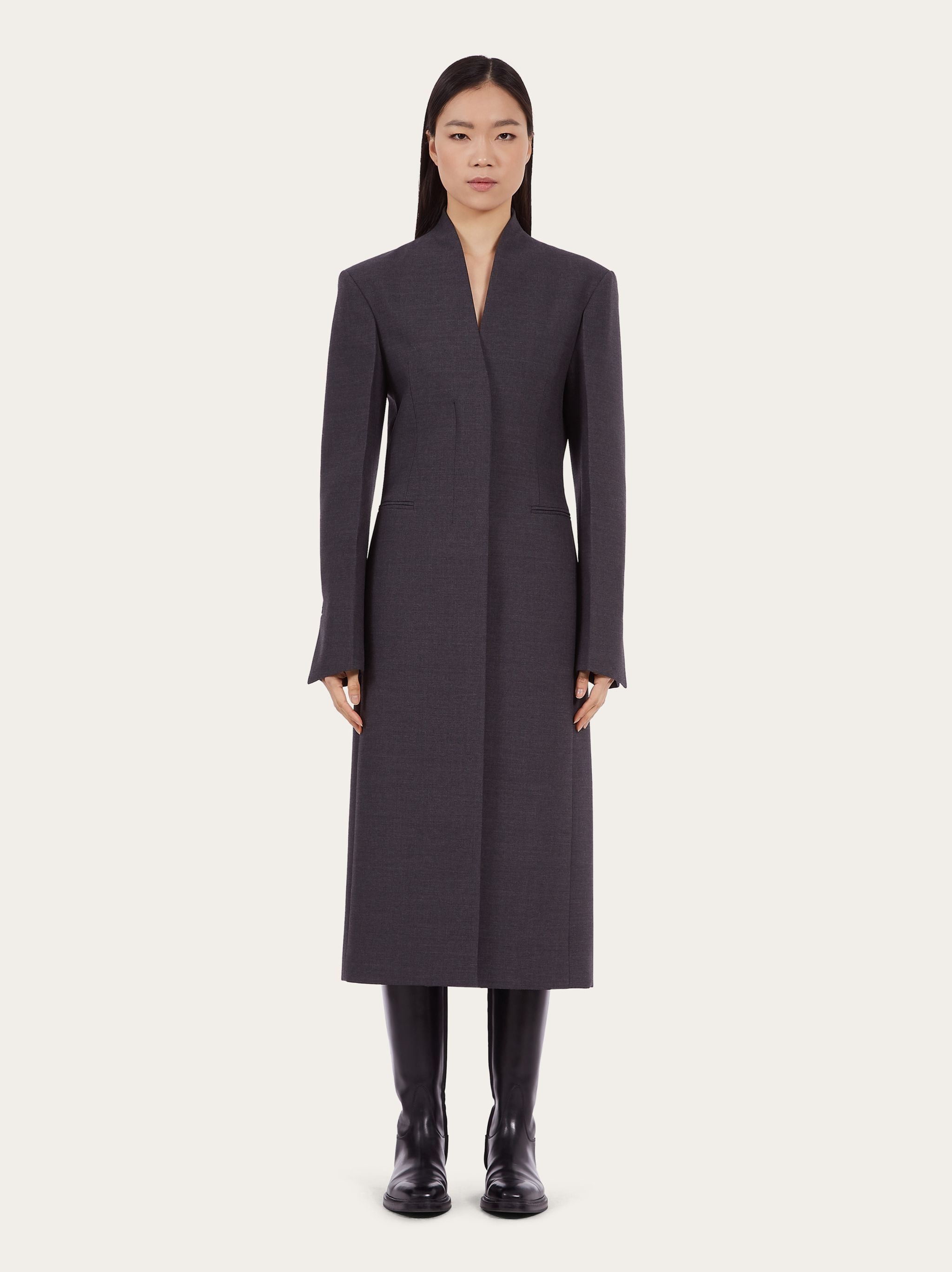 Fitted single breasted coat - 2