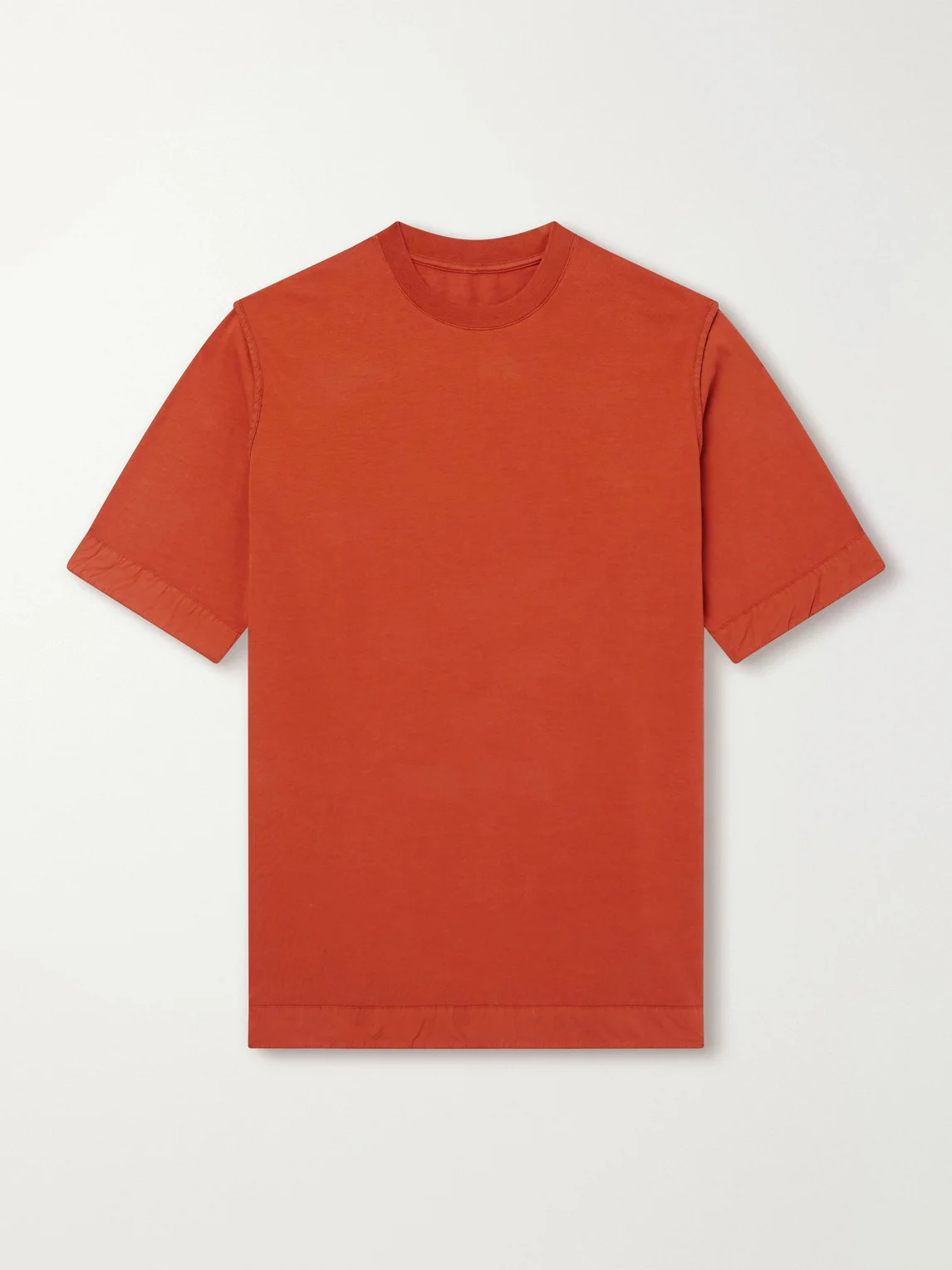 Felix Gabardine-Trimmed Cotton-Jersey T-Shirt - 1