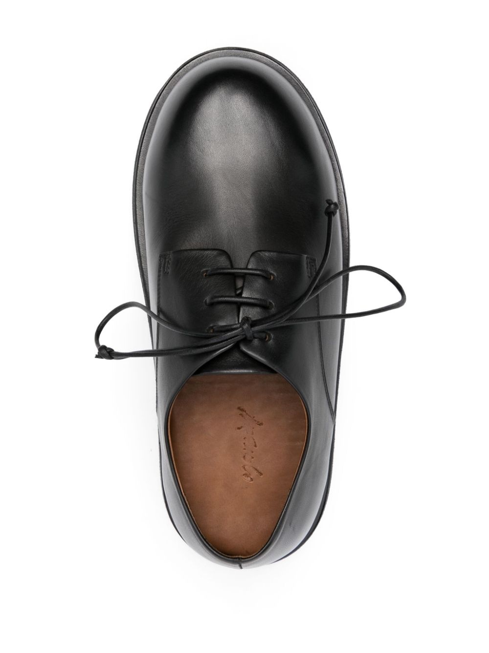 lace-up leather loafers - 4