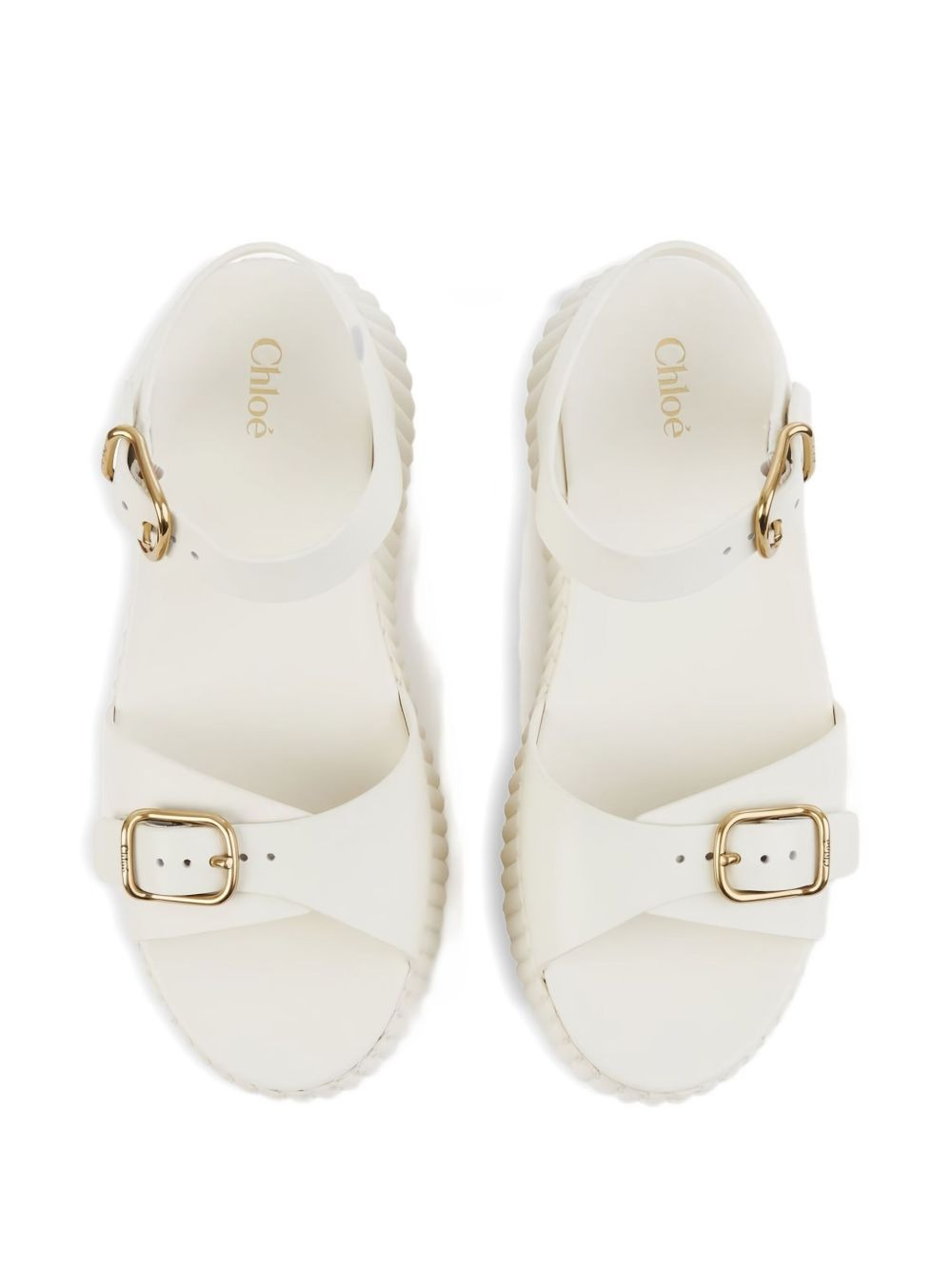 80mm buckle-fastening platform sandals - 4