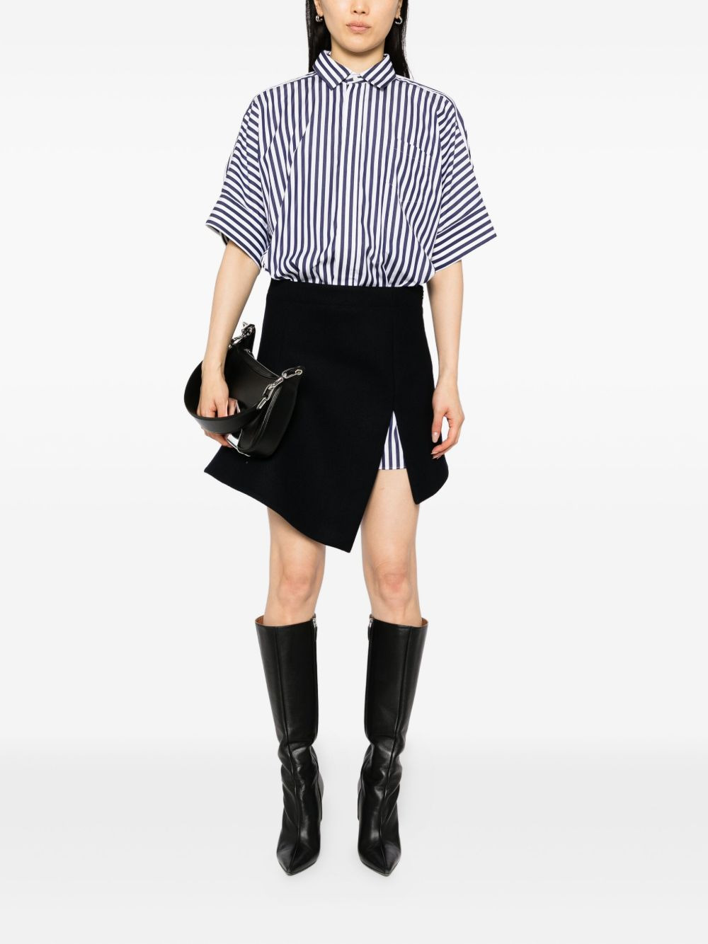 asymmetric-hem dress - 2