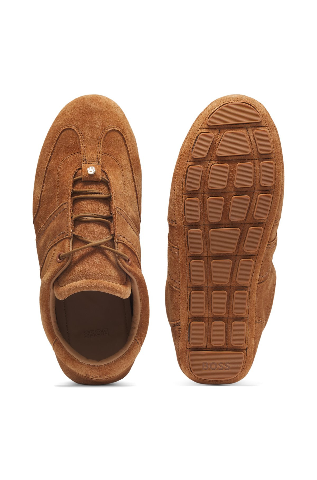 SUEDE TRAINERS WITH DOUBLE B MONOGRAM - 4
