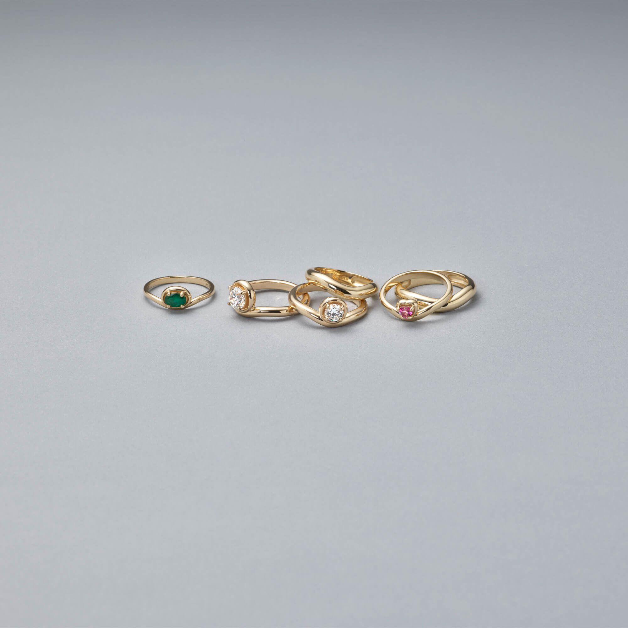 0.5CTW LAB-Created Diamond Bonbon Merge Ring - 31
