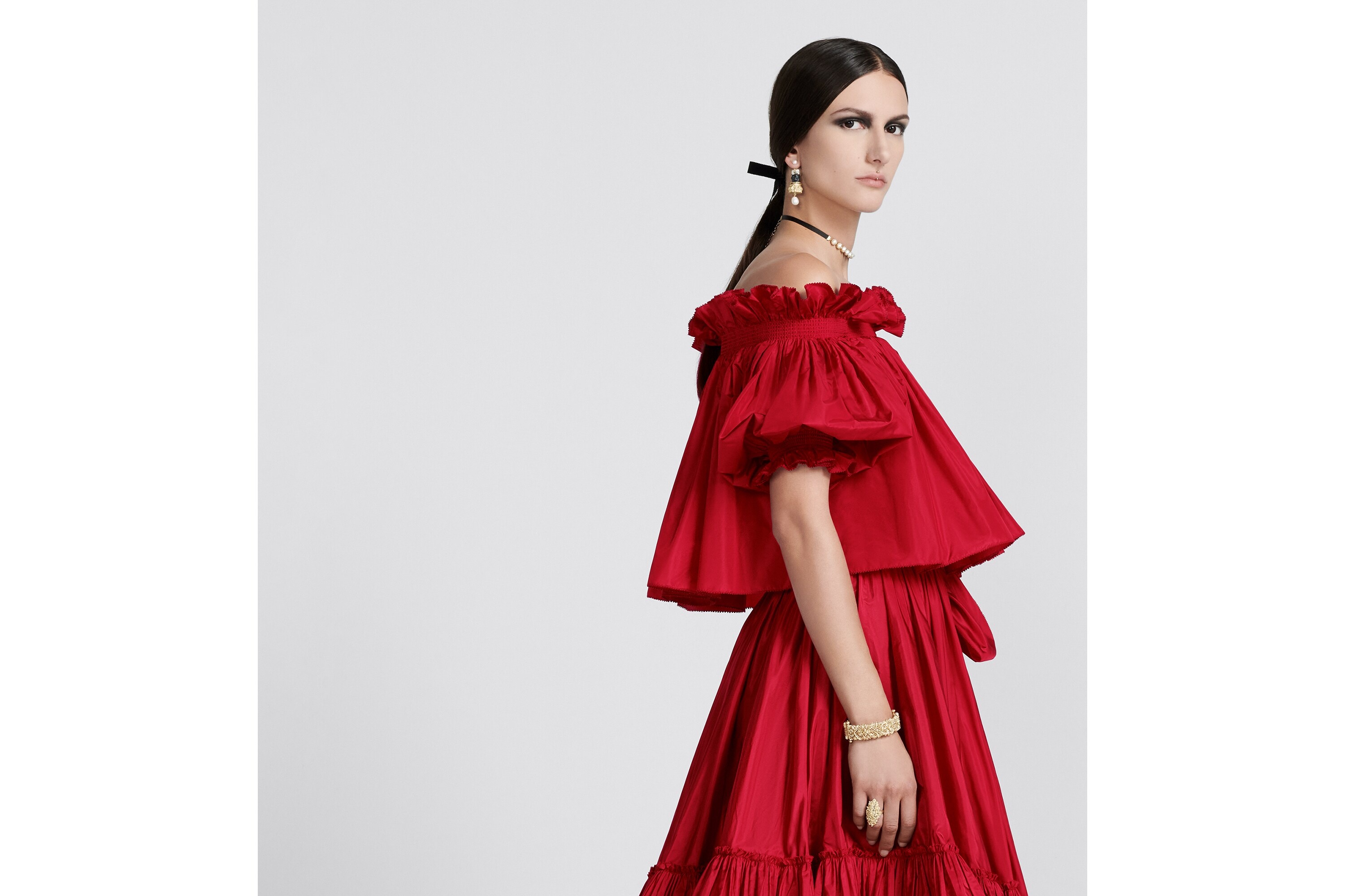 Off-The-Shoulder Smocked Top - 5