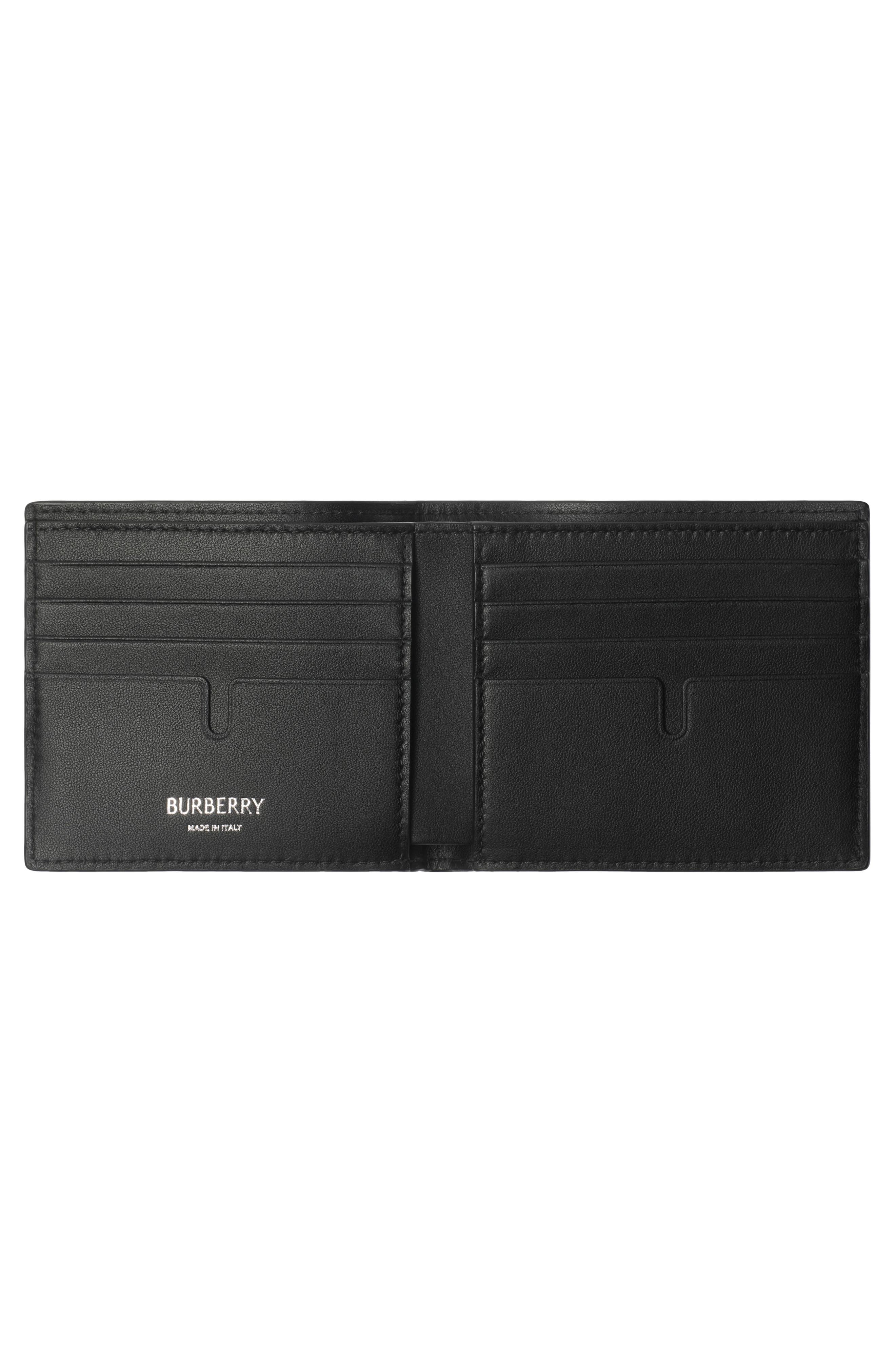 burberry Check Coated Canvas Bifold Wallet in Midnight at Nordstrom - 2