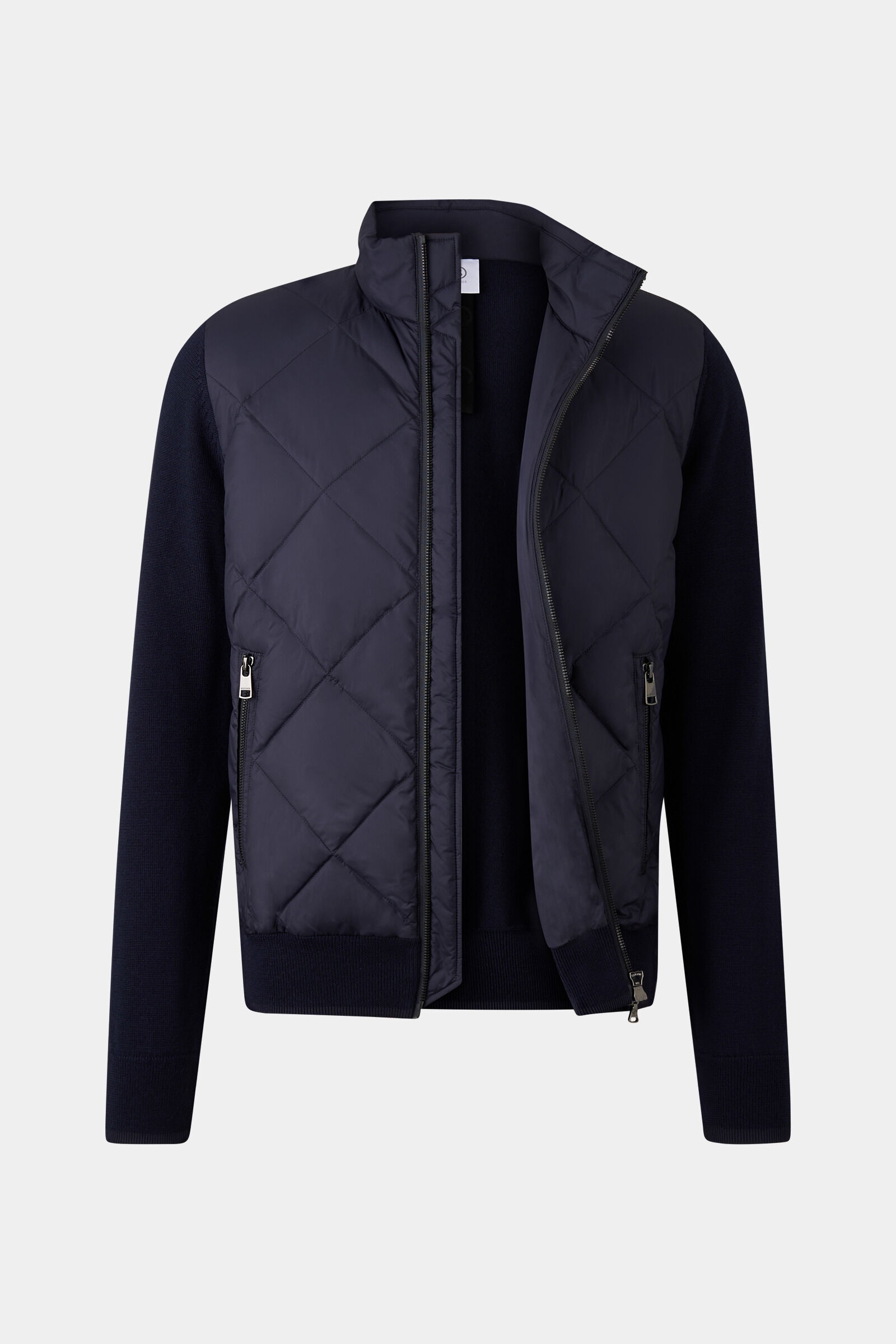 Zisco hybrid knit jacket in Navy blue - 7