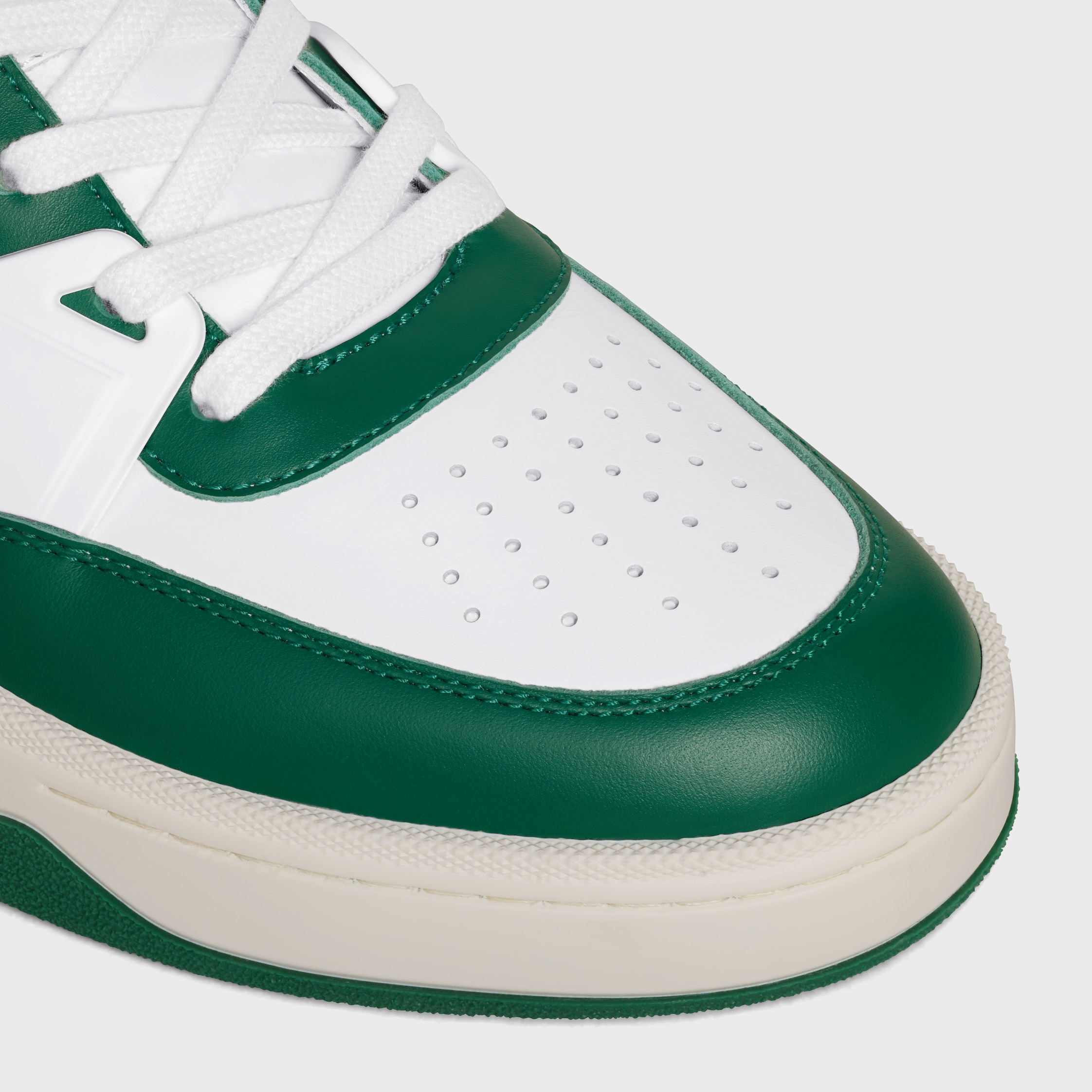 CELINE TRAINER CT-09 LOW LACE-UP SNEAKER IN CALFSKIN AND MESH - 4