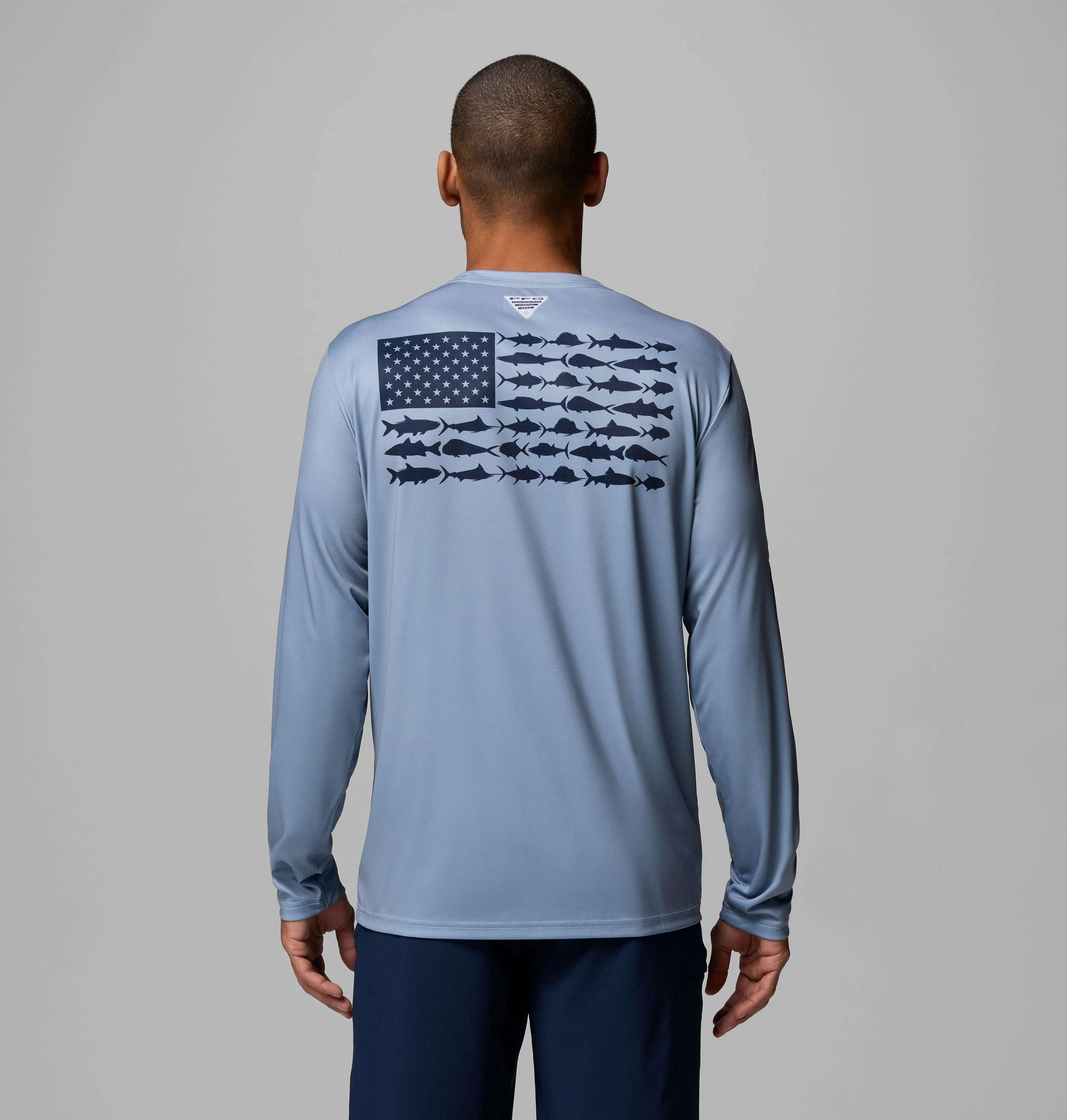 Men's Terminal Tackle PFG Fish Flag Long Sleeve Shirt - 1