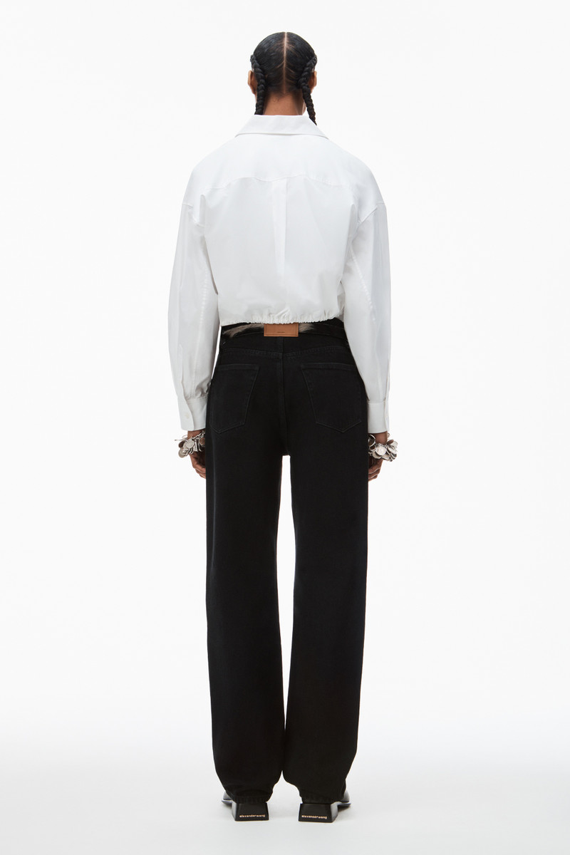 EZ cut-out logo jeans 5