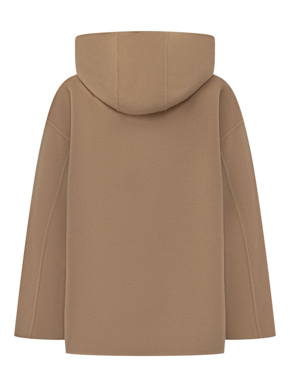 hooded wool coat - 2