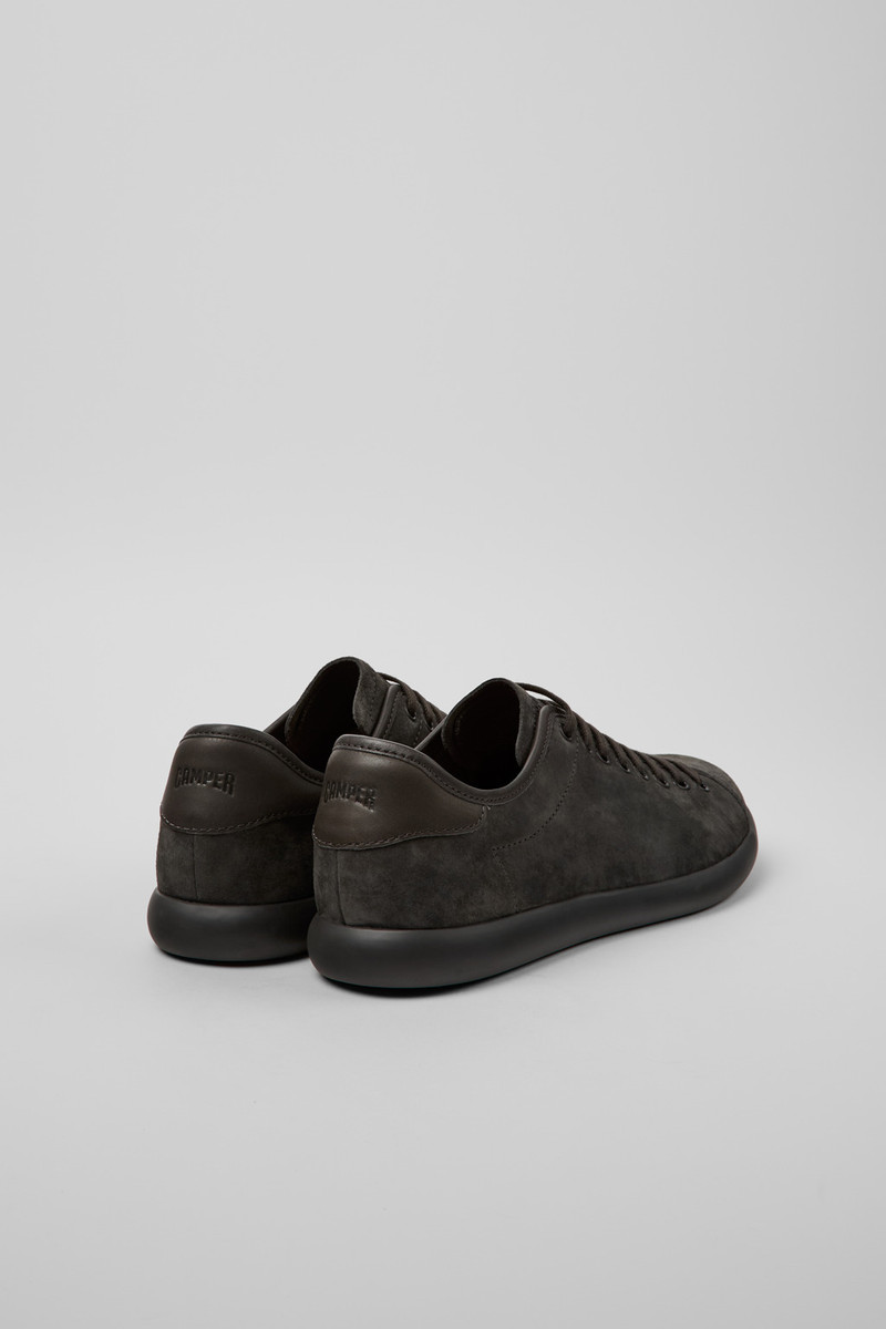CAMPERLAB Gray Nubuck and Leather Sneakers for Men. outlook
