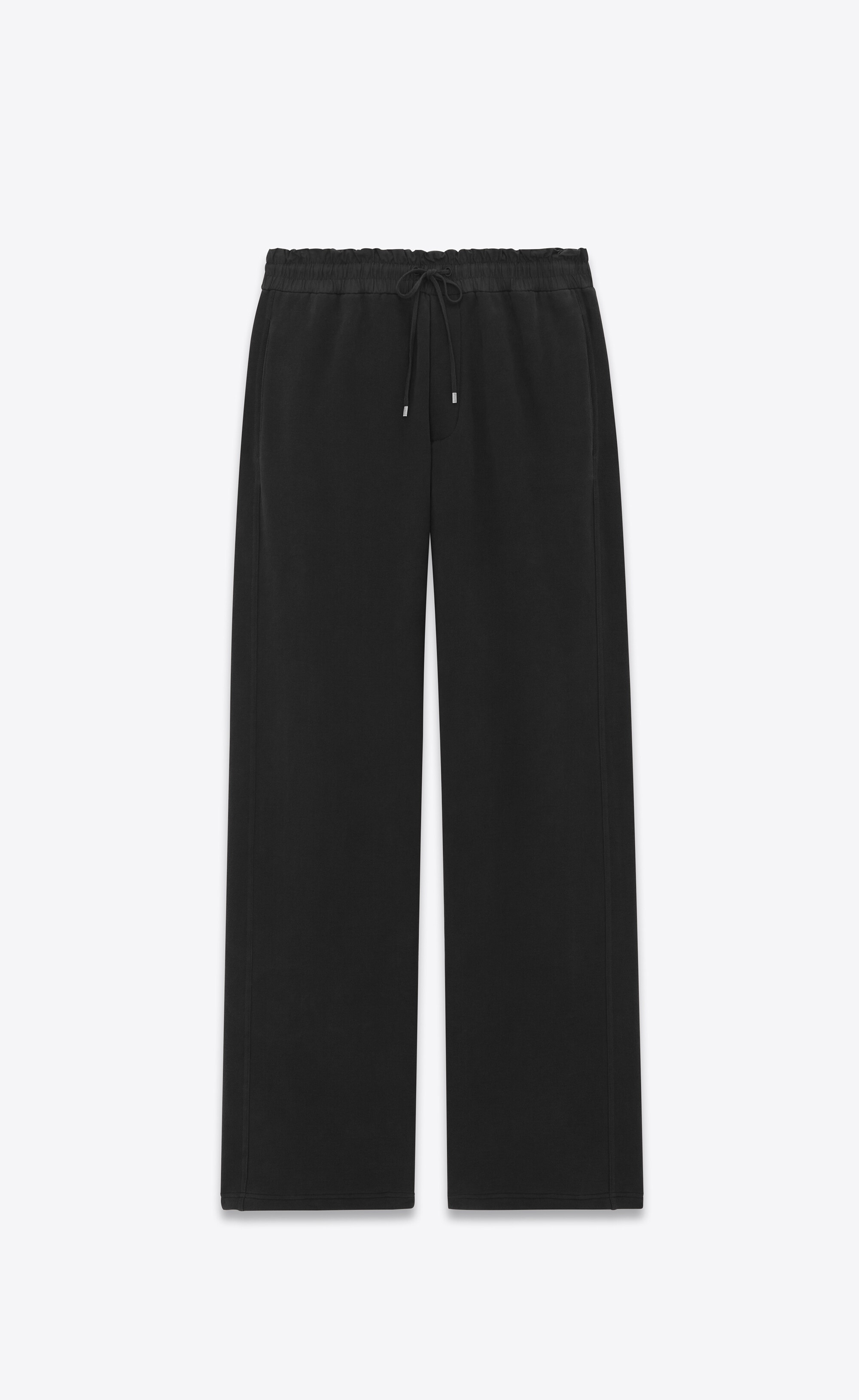 Wide-Leg Cotton-Jersey Sweatpants - 1