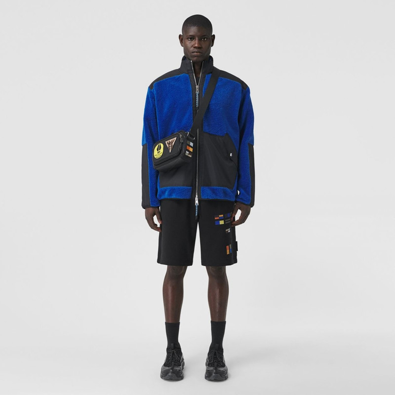 Badge Appliqué Nylon Crossbody Bag 8