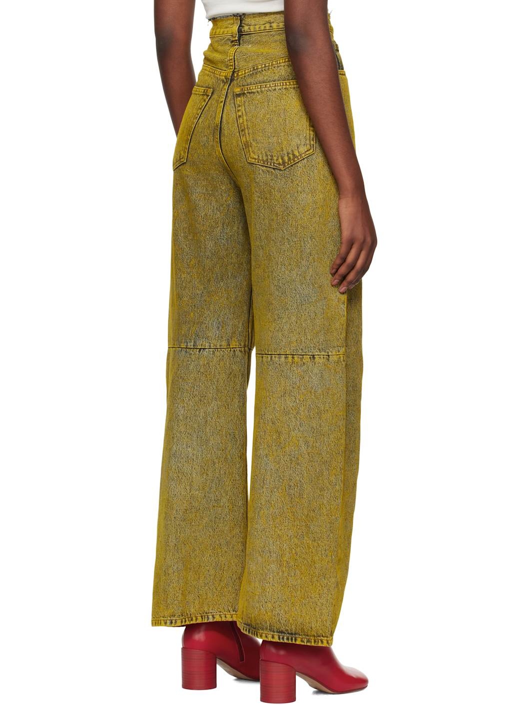 Yellow 5-Pocket Jeans - 3
