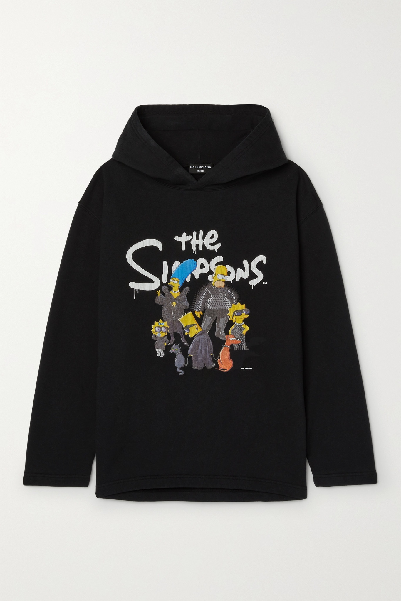 + The Simpsons printed cotton-jersey hoodie - 1