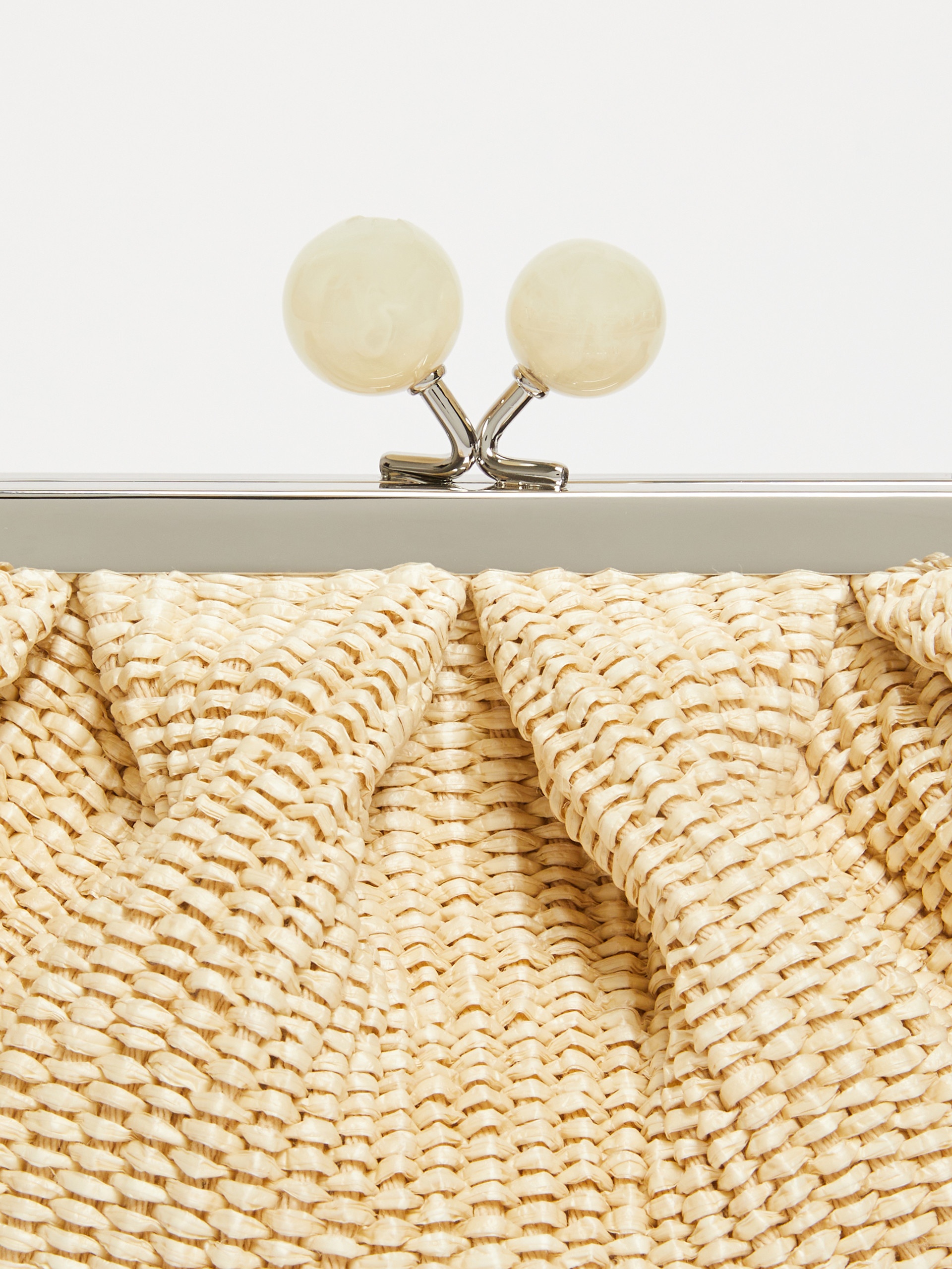 PALMAS Small raffia-effect Pasticcino Bag - 5
