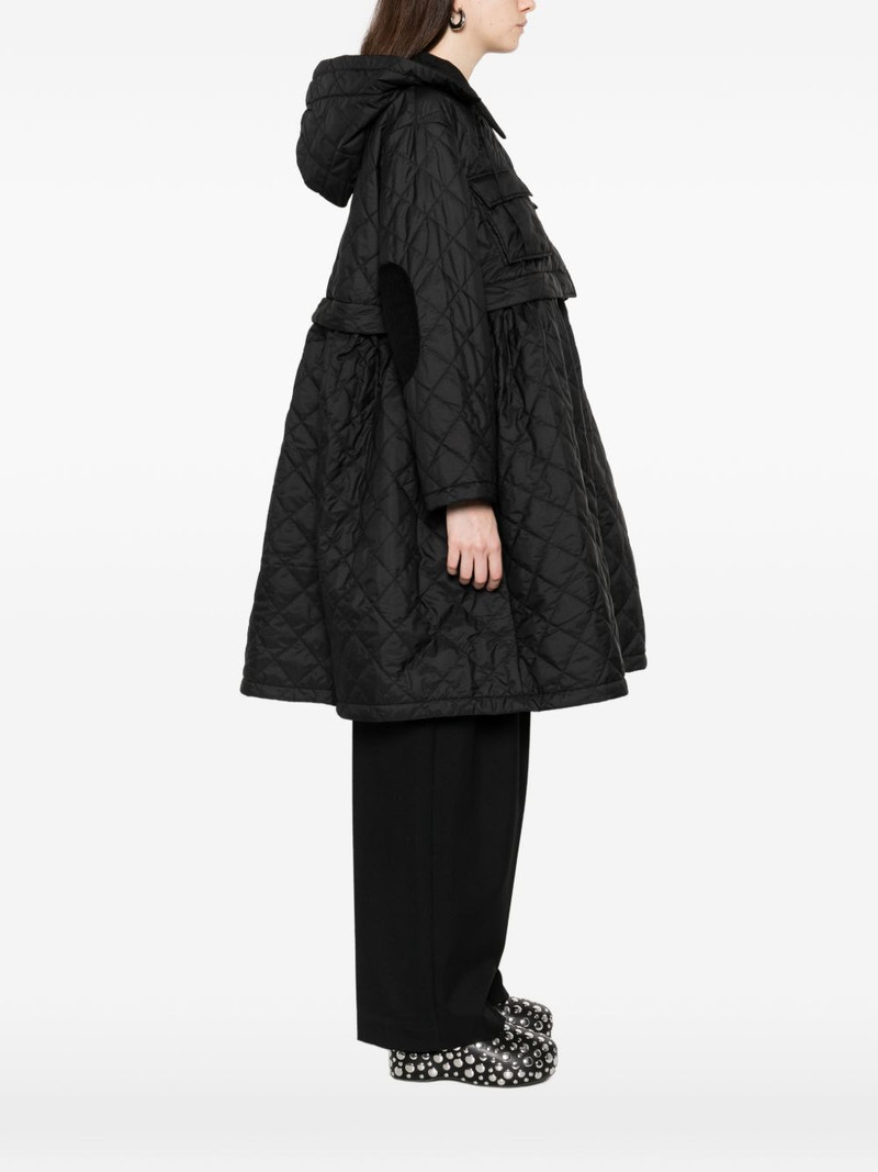 x Ganni quilted hooded coat 3