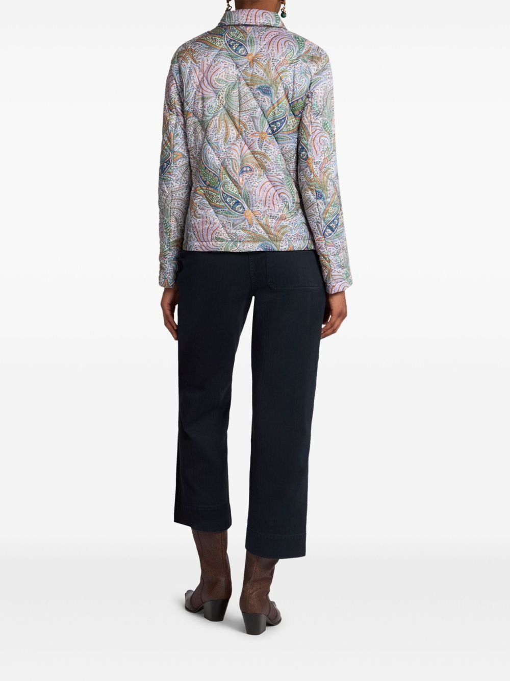 printed quilted jacket - 3