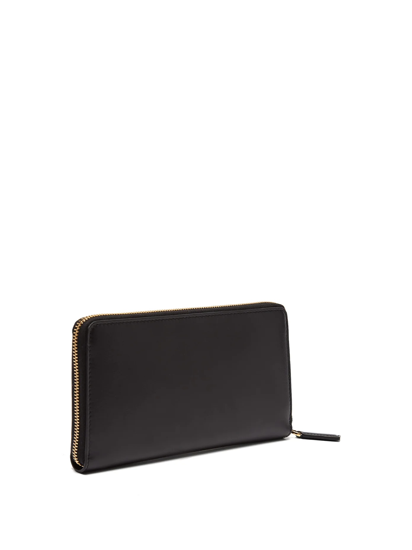 Logo-print leather wallet - 3