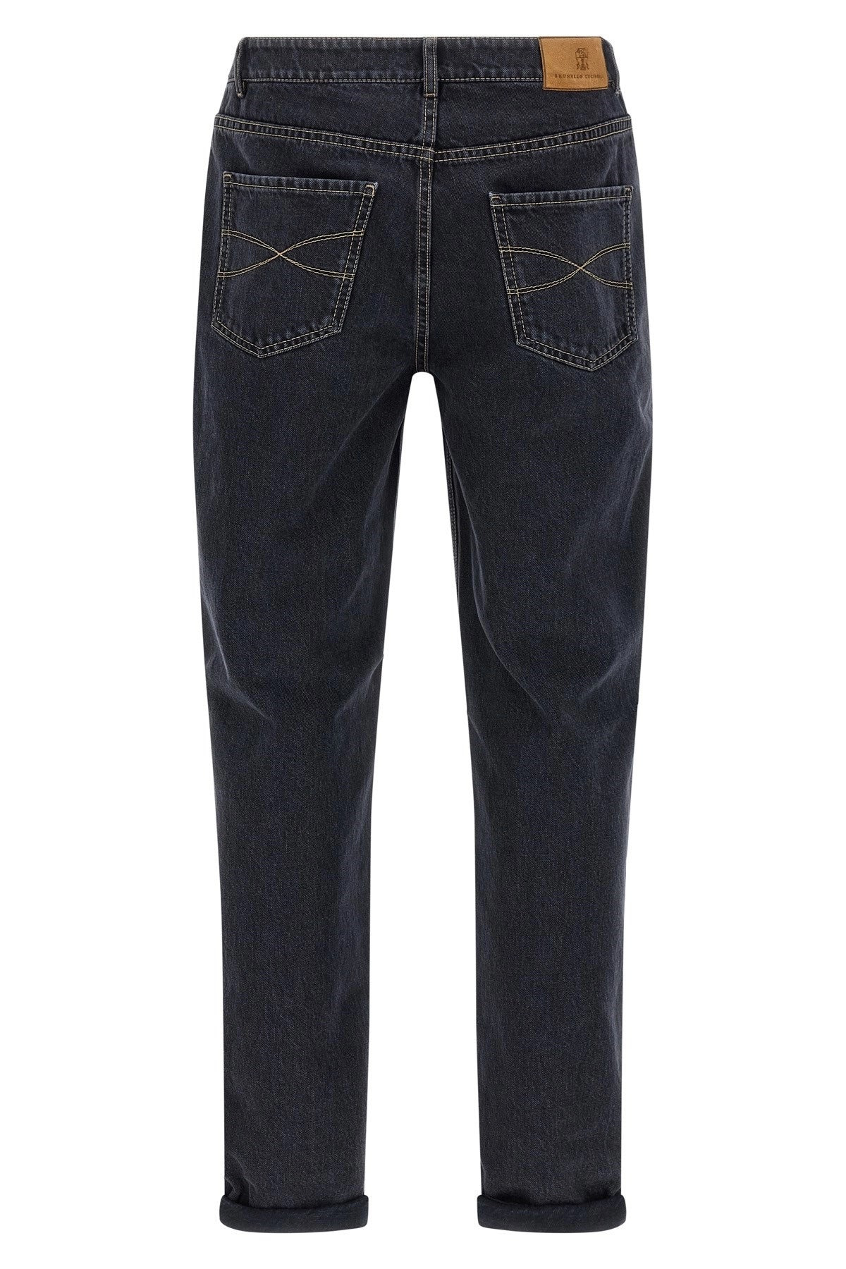 Brunello Cucinelli Men Garment-Dyed Jeans - 2