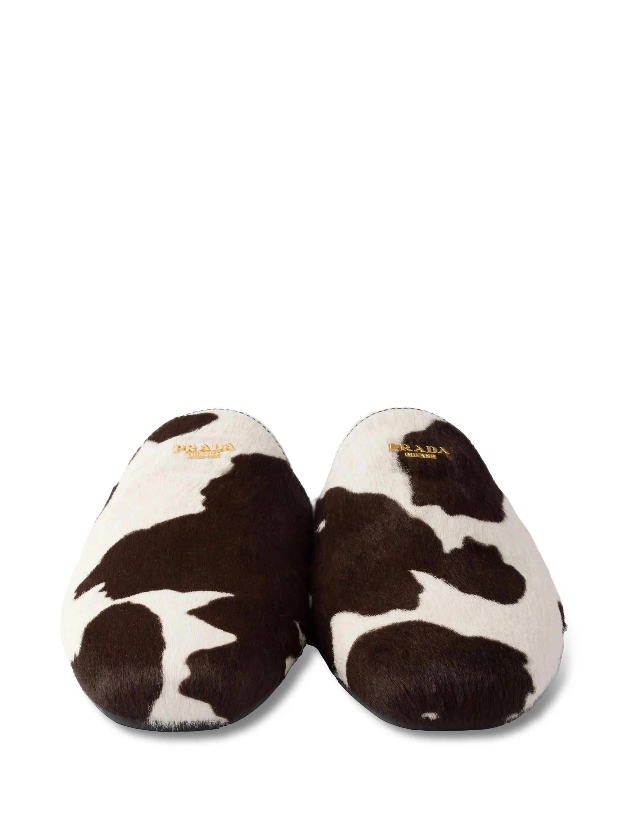 Prada Cow-print Slip-on Mules - 2